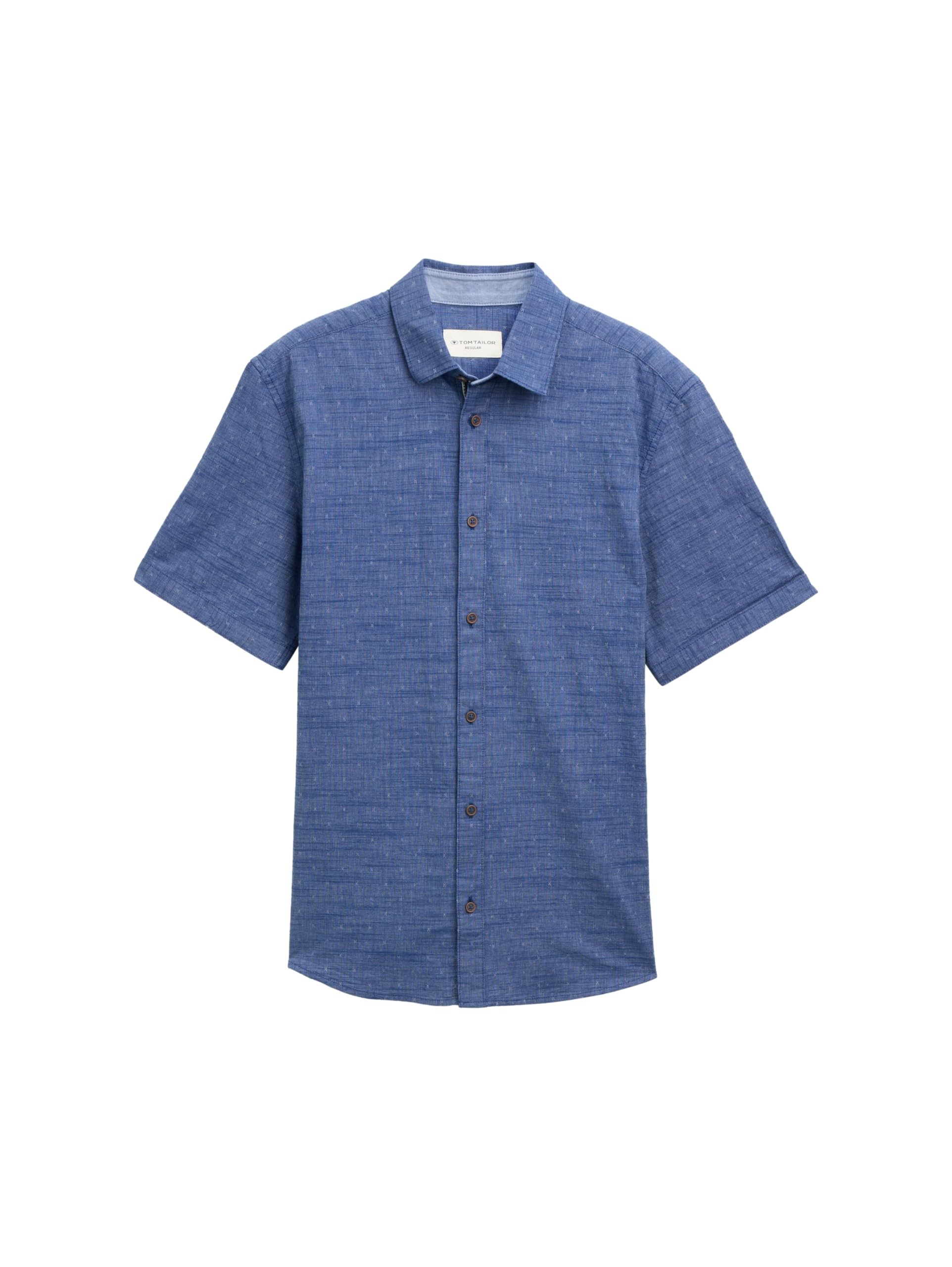 tom-tailor-herren-kurzarmhemd-mit-muster-fitted-fit-modisches-design image 3