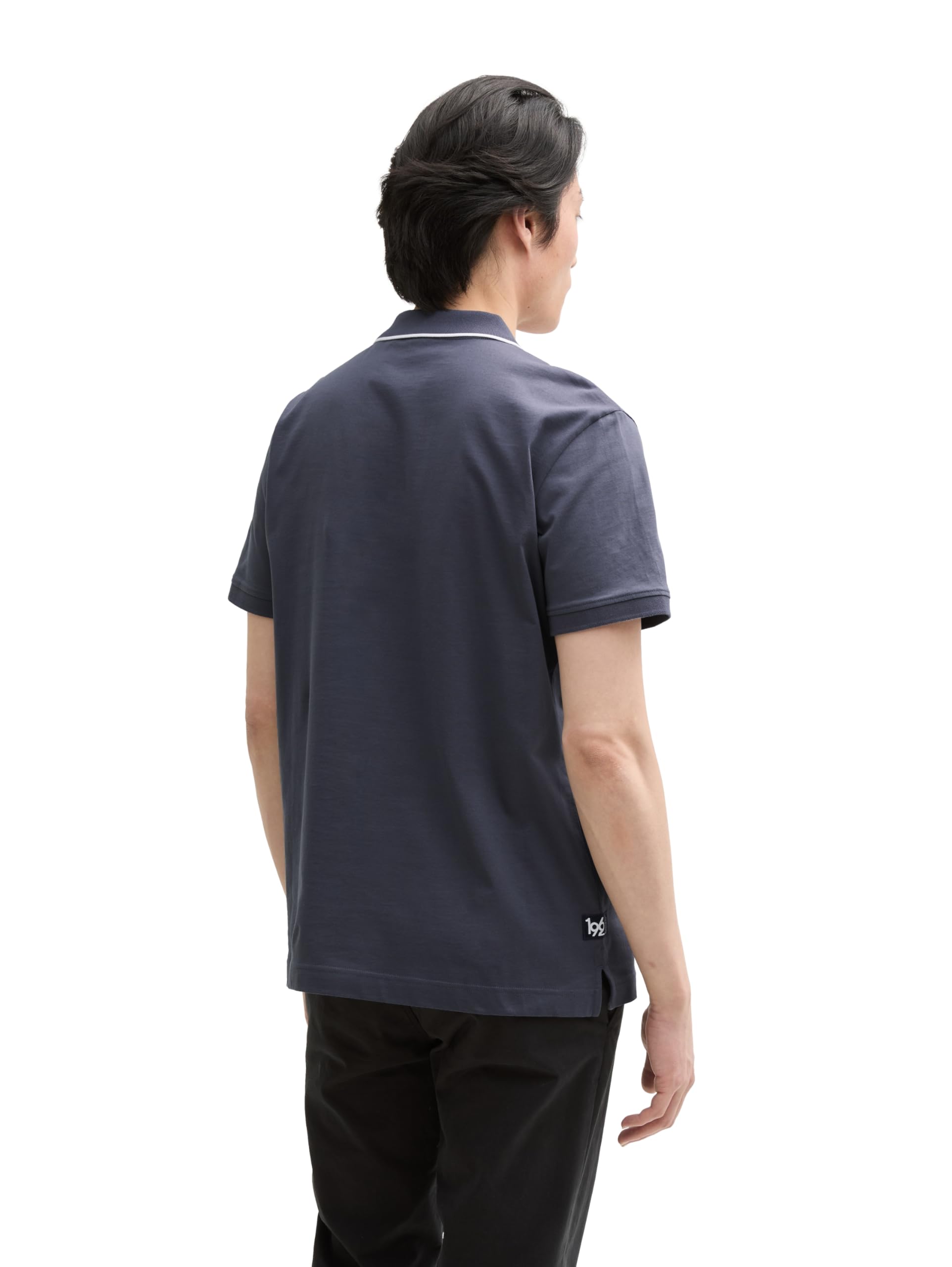 tom-tailor-herren-piqu-poloshirt-mit-print image 2
