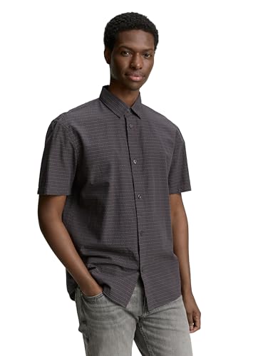 tom-tailor-denim-herren-relaxed-fit-kurzarmhemd-mit-struktur image 7