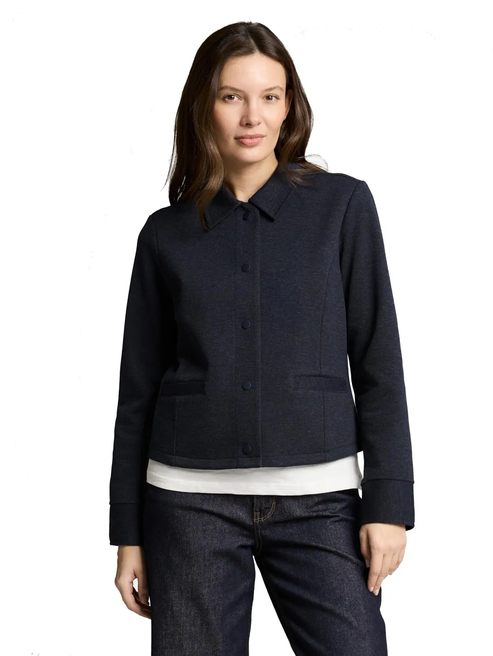 tom-tailor-damen-piqu-blazer-jacke image 1