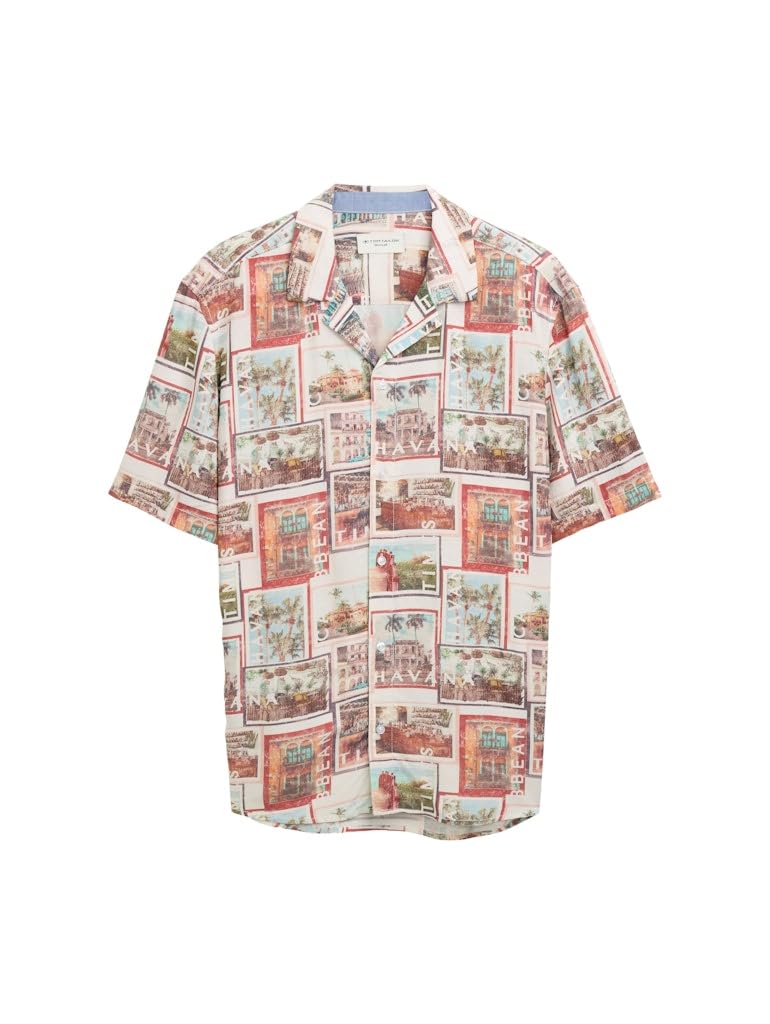 tom-tailor-herren-regular-fit-kurzarmhemd-im-hawaii-look image 6