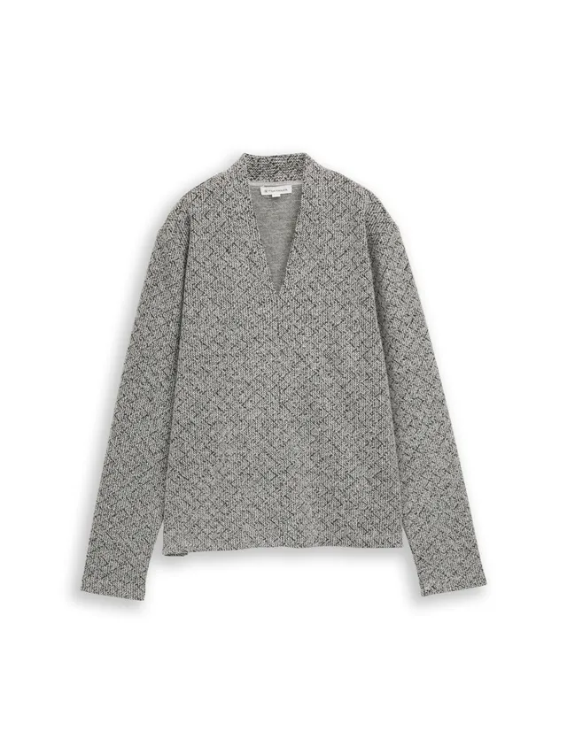 tom-tailor-damen-sweatshirt-1049010-mit-v-ausschnitt-regular-fit image 1