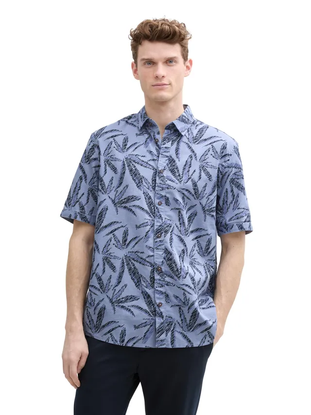 tom-tailor-herren-comfort-fit-hemd-mit-palmen-print image 1