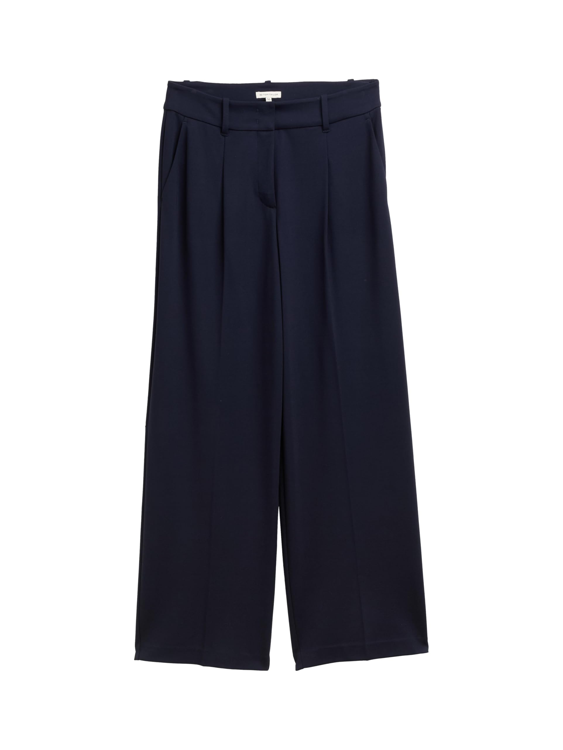 tom-tailor-damen-ttlea-wide-leg-hose-weit-geschnittenes-bein-hoher-tragekomfort image 6
