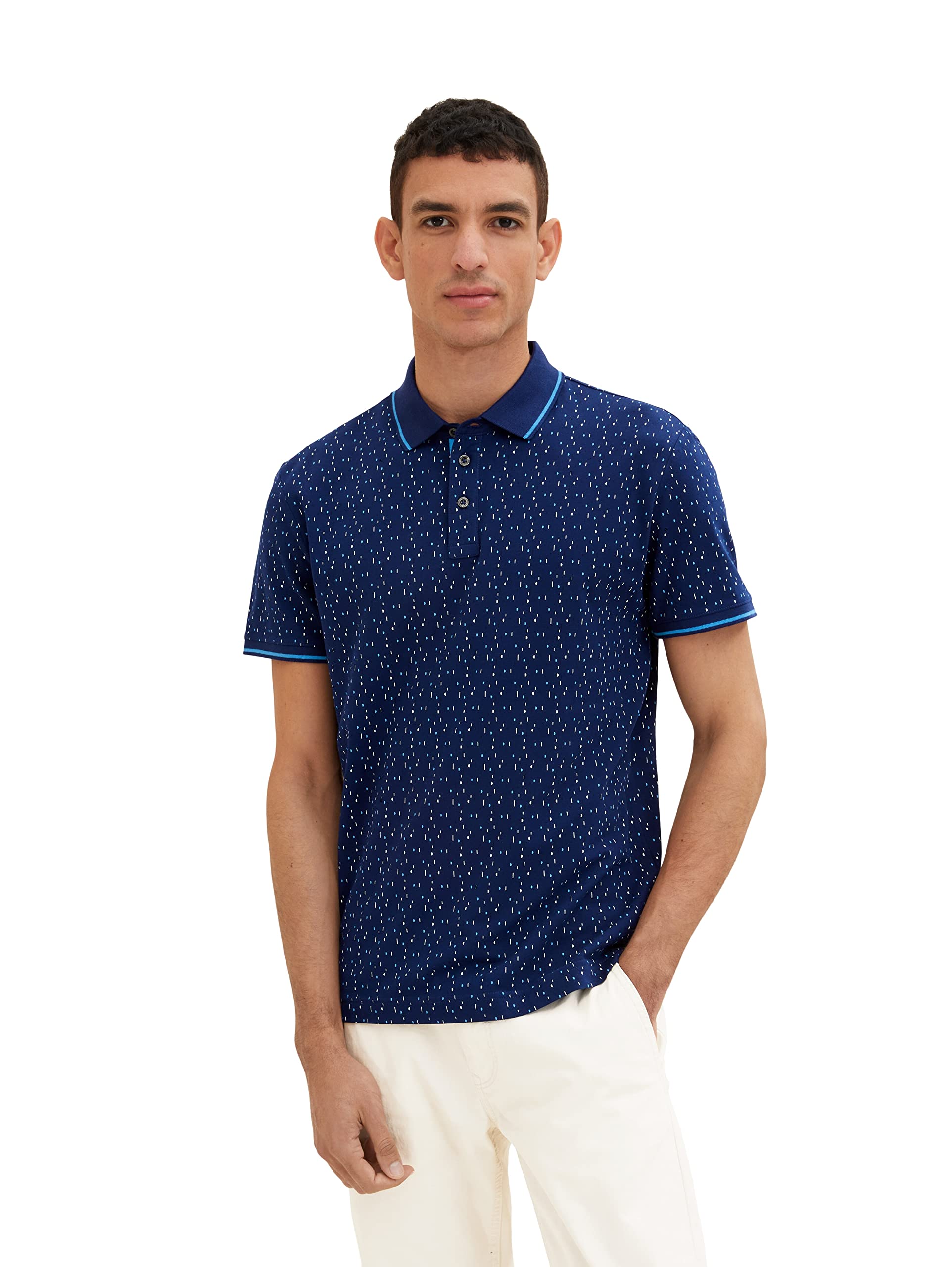 tom-tailor-herren-poloshirt-mit-muster-regular-fit image 8