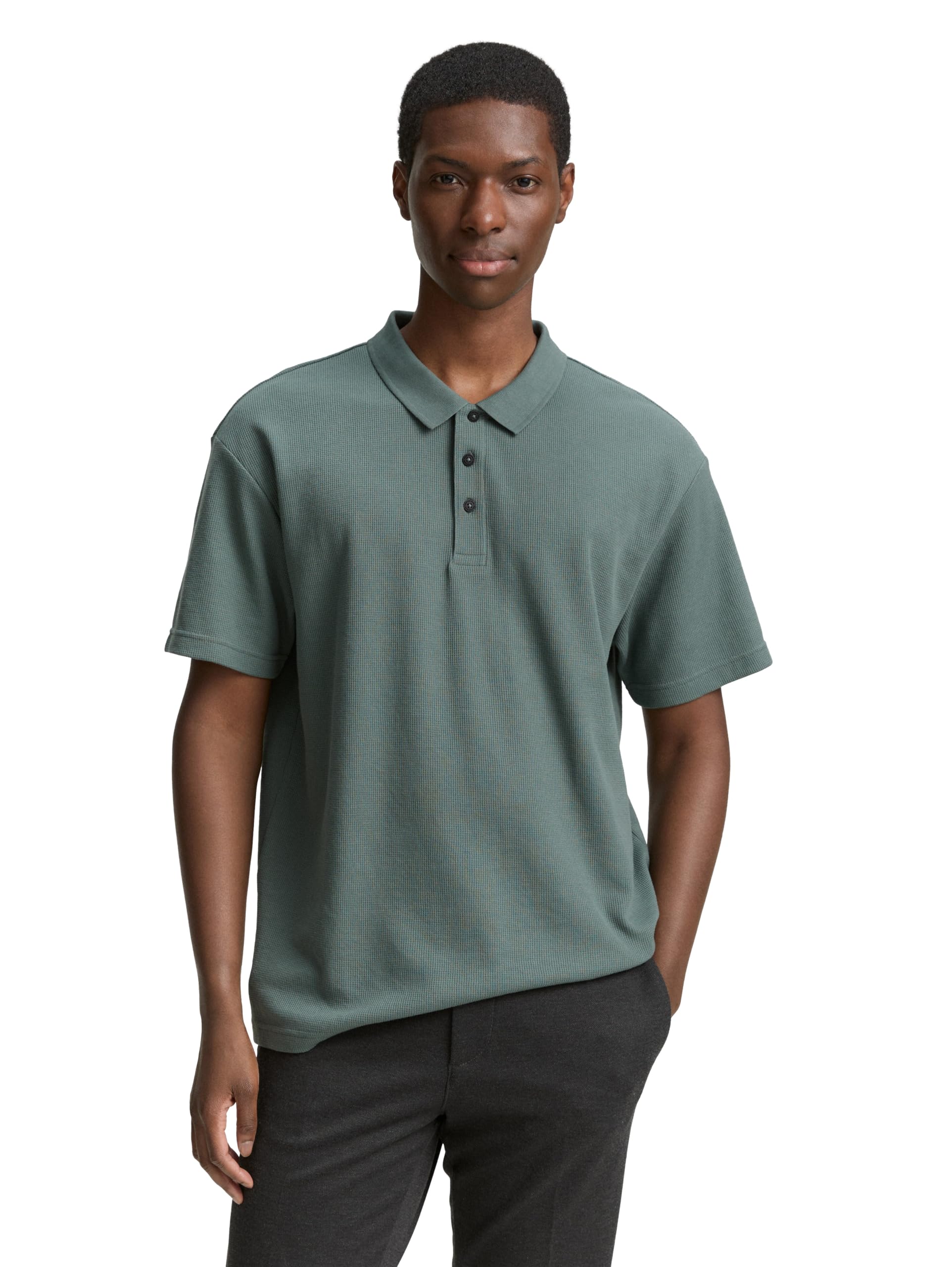 tom-tailor-denim-herren-poloshirt-1048065-relaxed-fit-waffel image 1