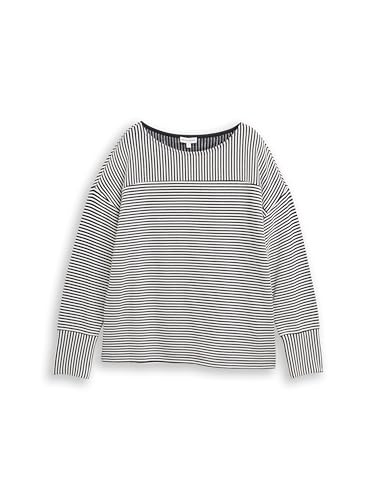 tom-tailor-damen-1048496-sweatshirt-mit-ottoman-struktur image 6
