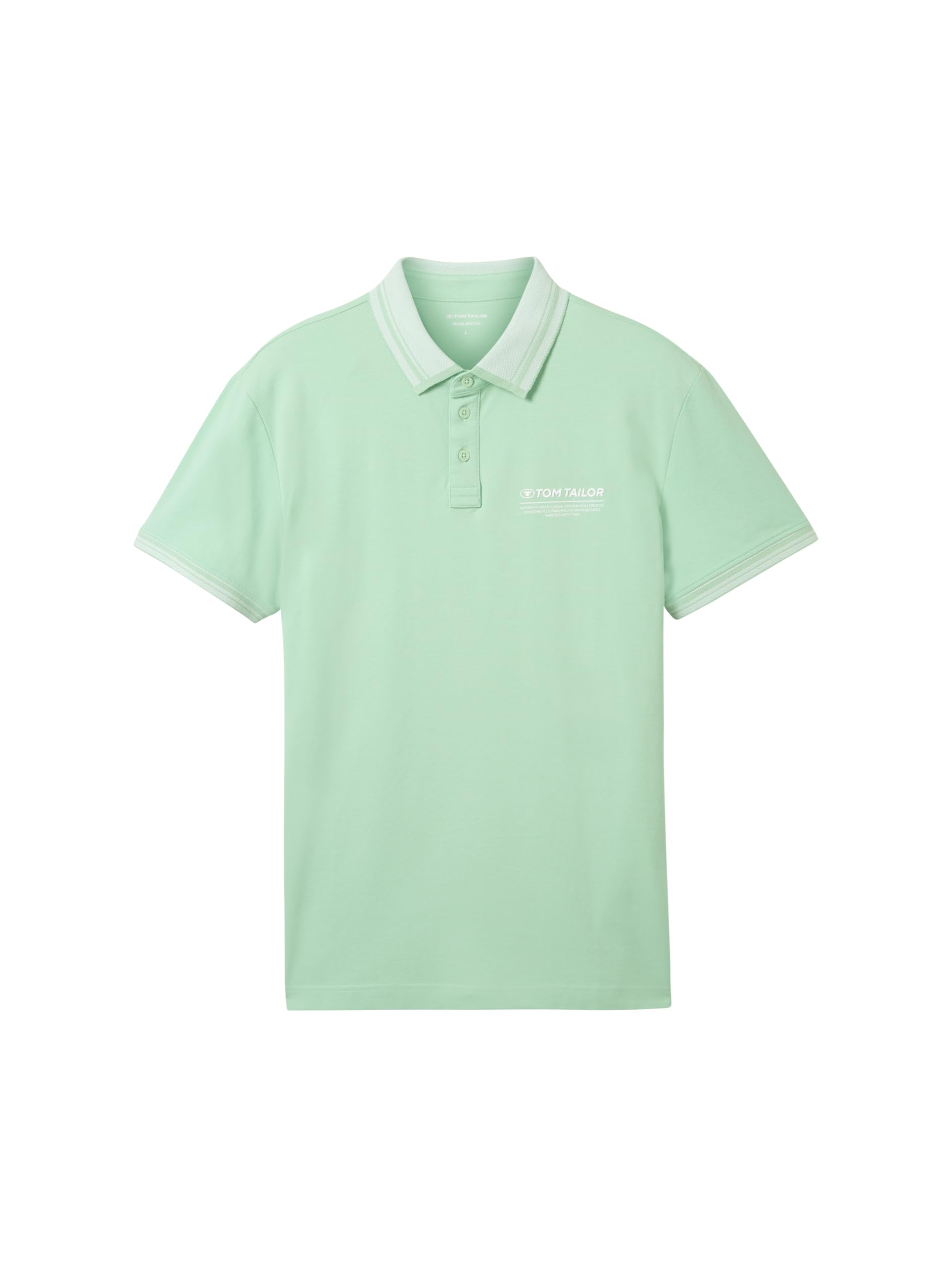 tom-tailor-herren-basic-piqu-poloshirt-mit-logo-print image 5
