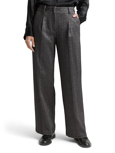 tom-tailor-damen-ttlea-wide-hose-mit-glitzer-effekt image 7