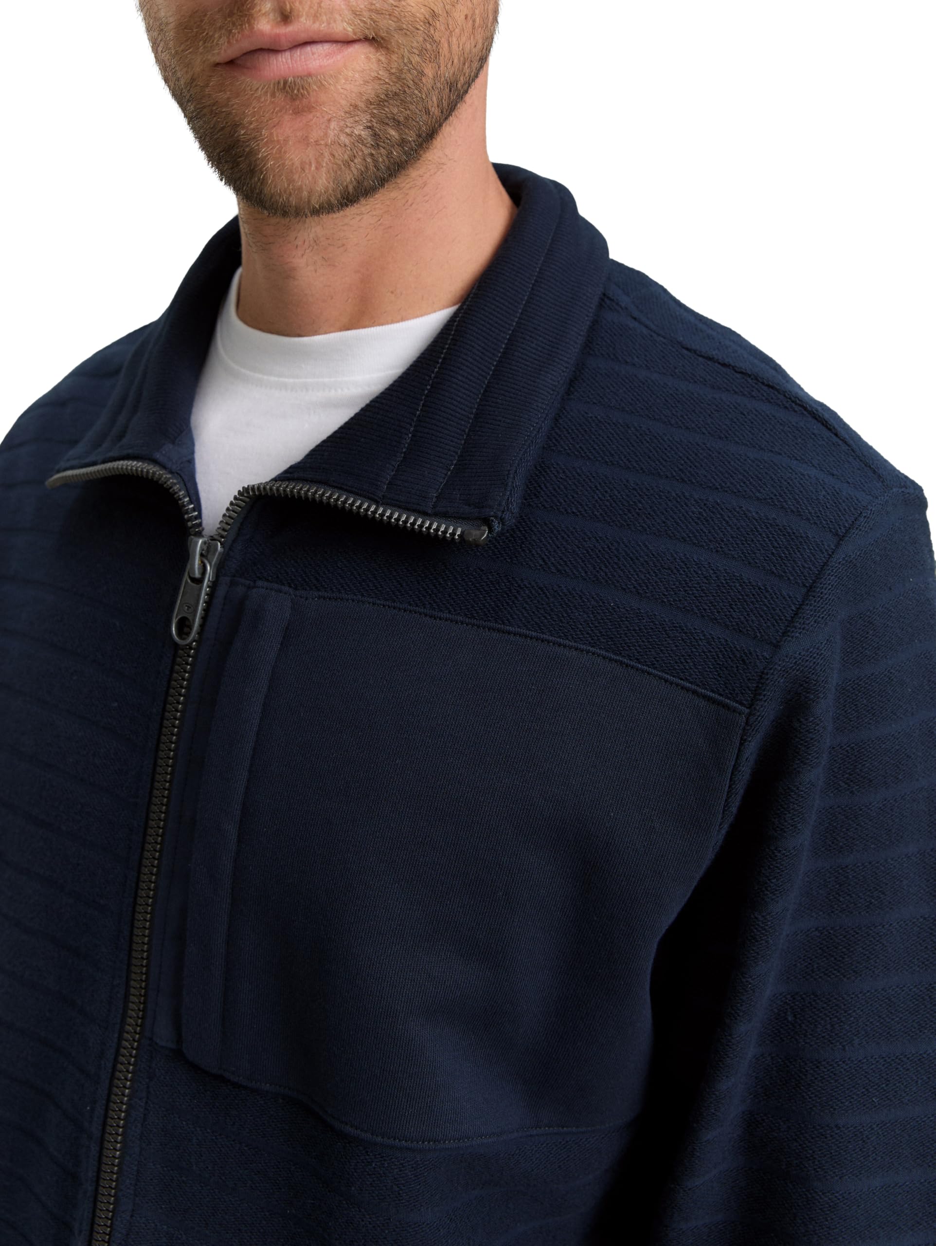 tom-tailor-herren-1049373-sweatjacke-mit-brusttasche-1er-pack-kapuze-bequem image 4