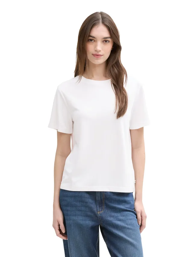 tom-tailor-denim-1041160-t-shirt-damen-1er-pack-fitted-fit image 1