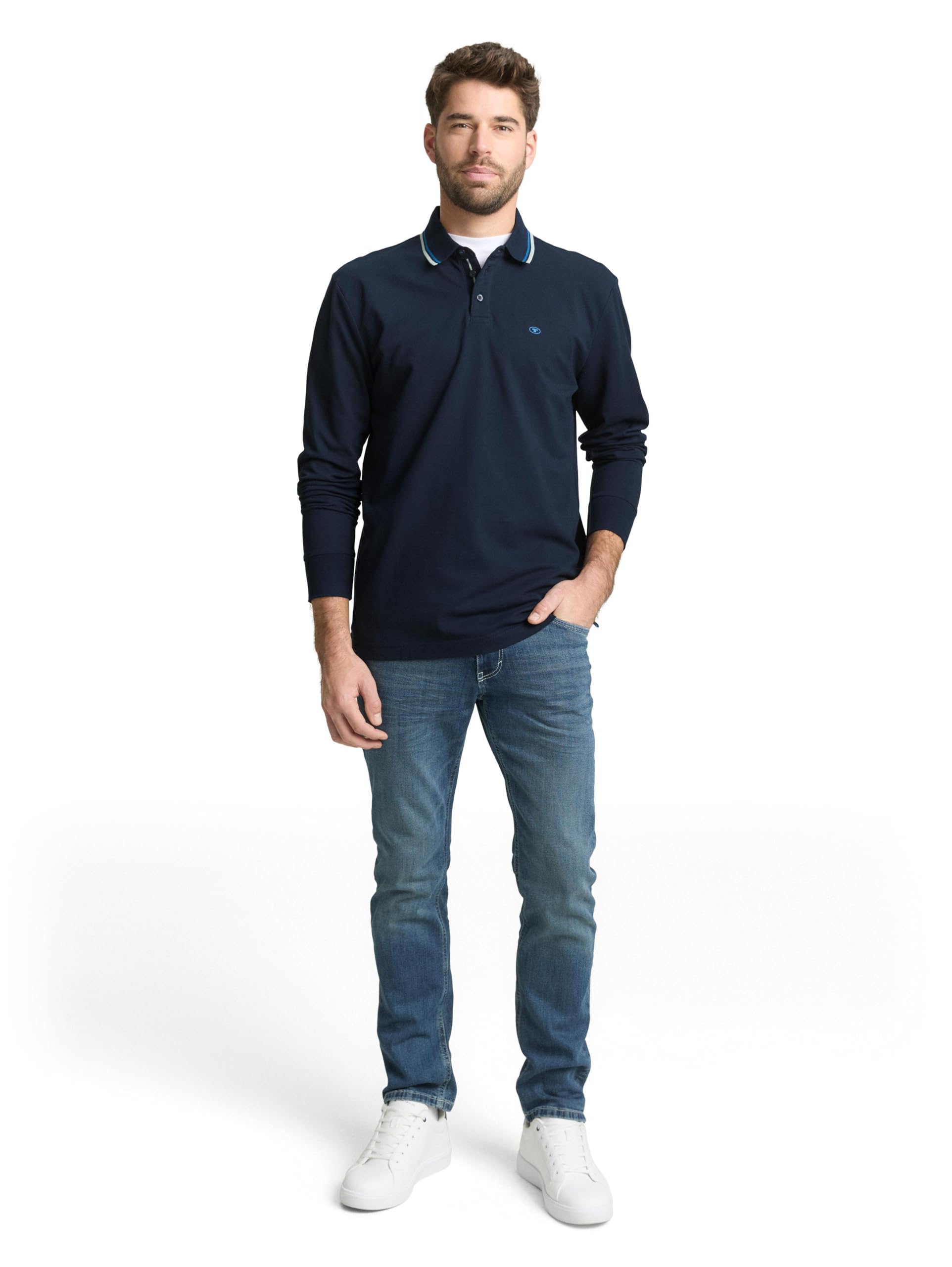 tom-tailor-herren-piqu-langarmpolo image 2