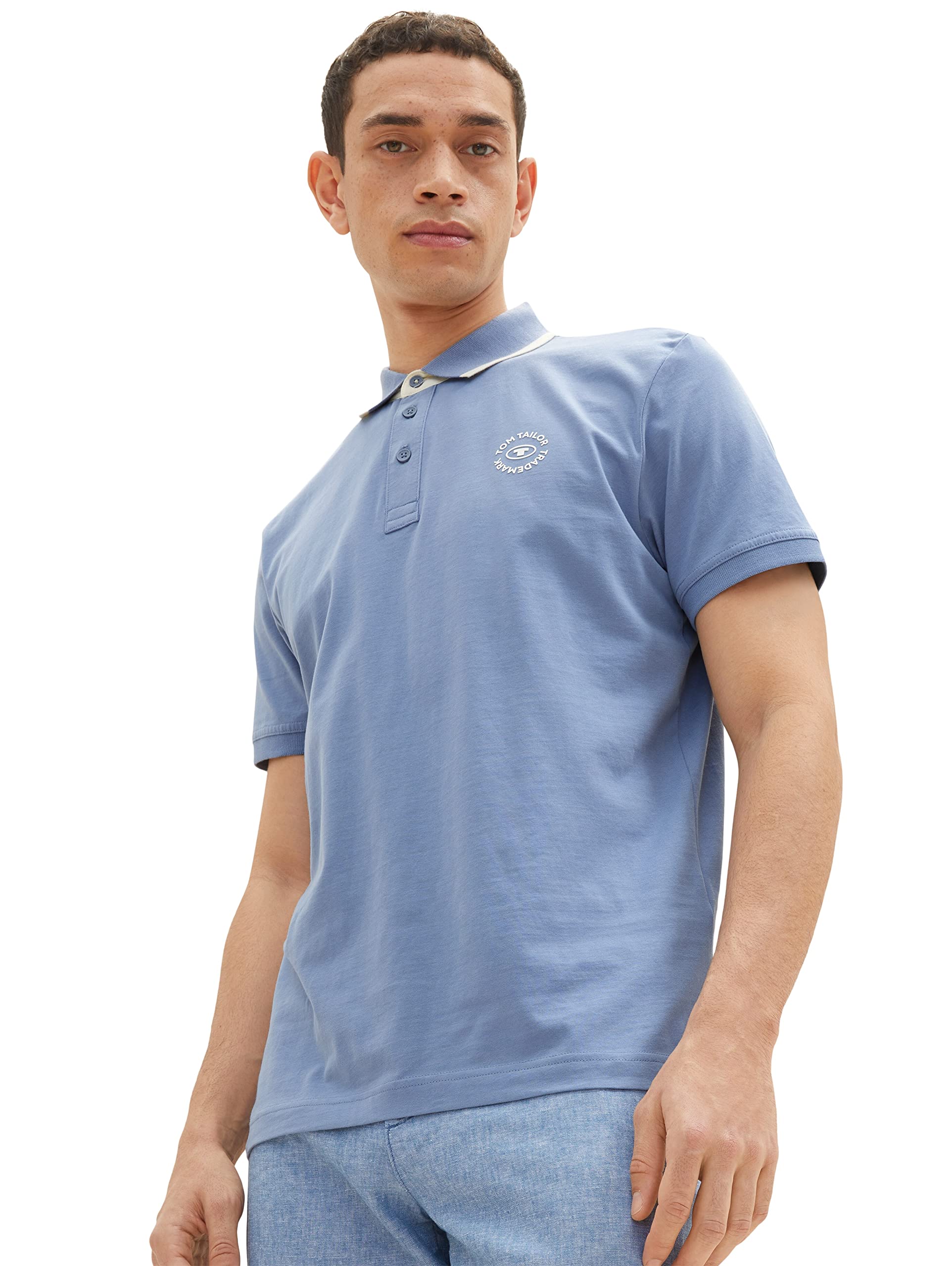 tom-tailor-herren-poloshirt-mit-logo-print-regular-fit-2 image 3