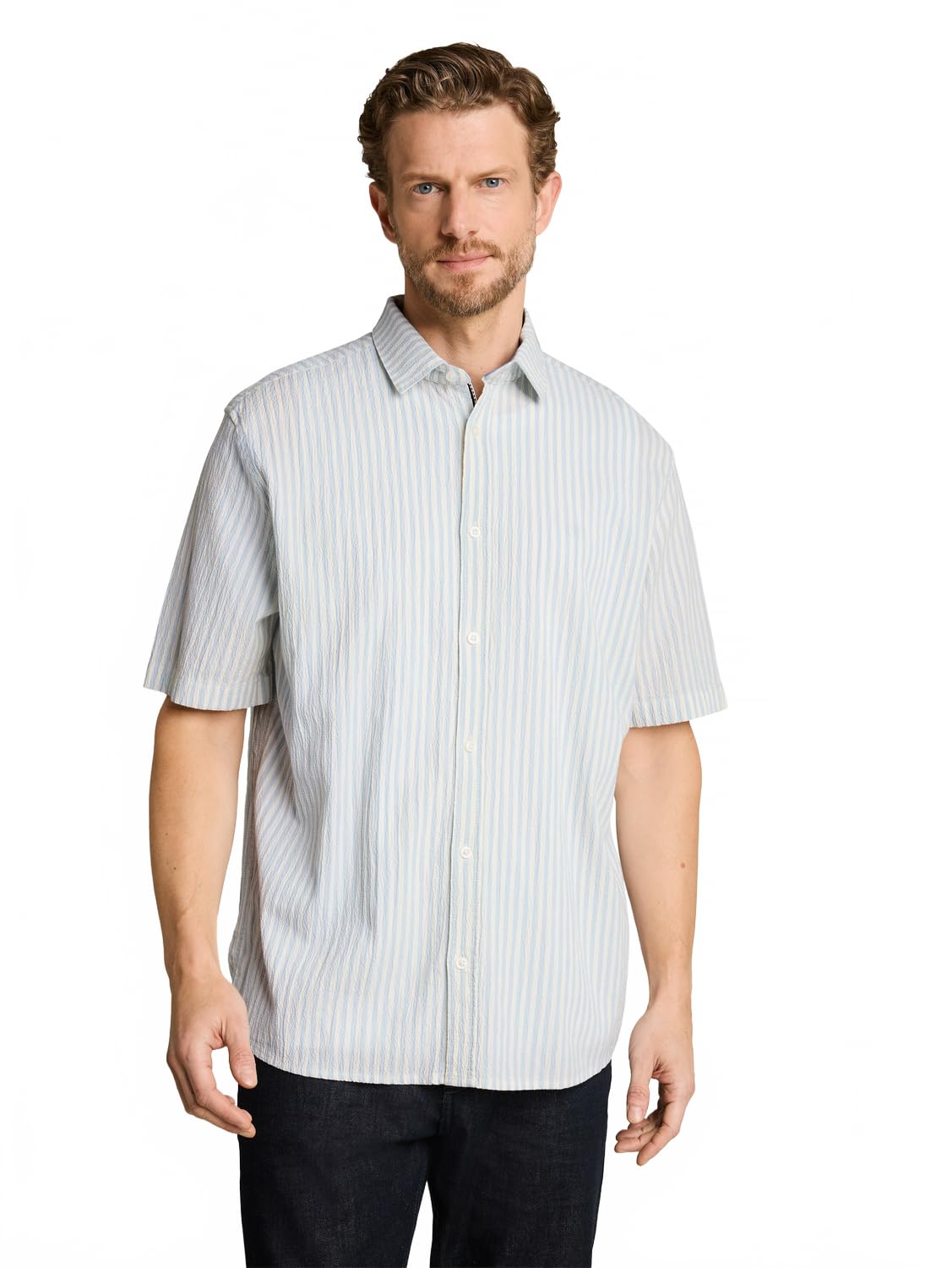 tom-tailor-herren-1050939-comfort-fit-seersucker-kurzarmhemd image 7