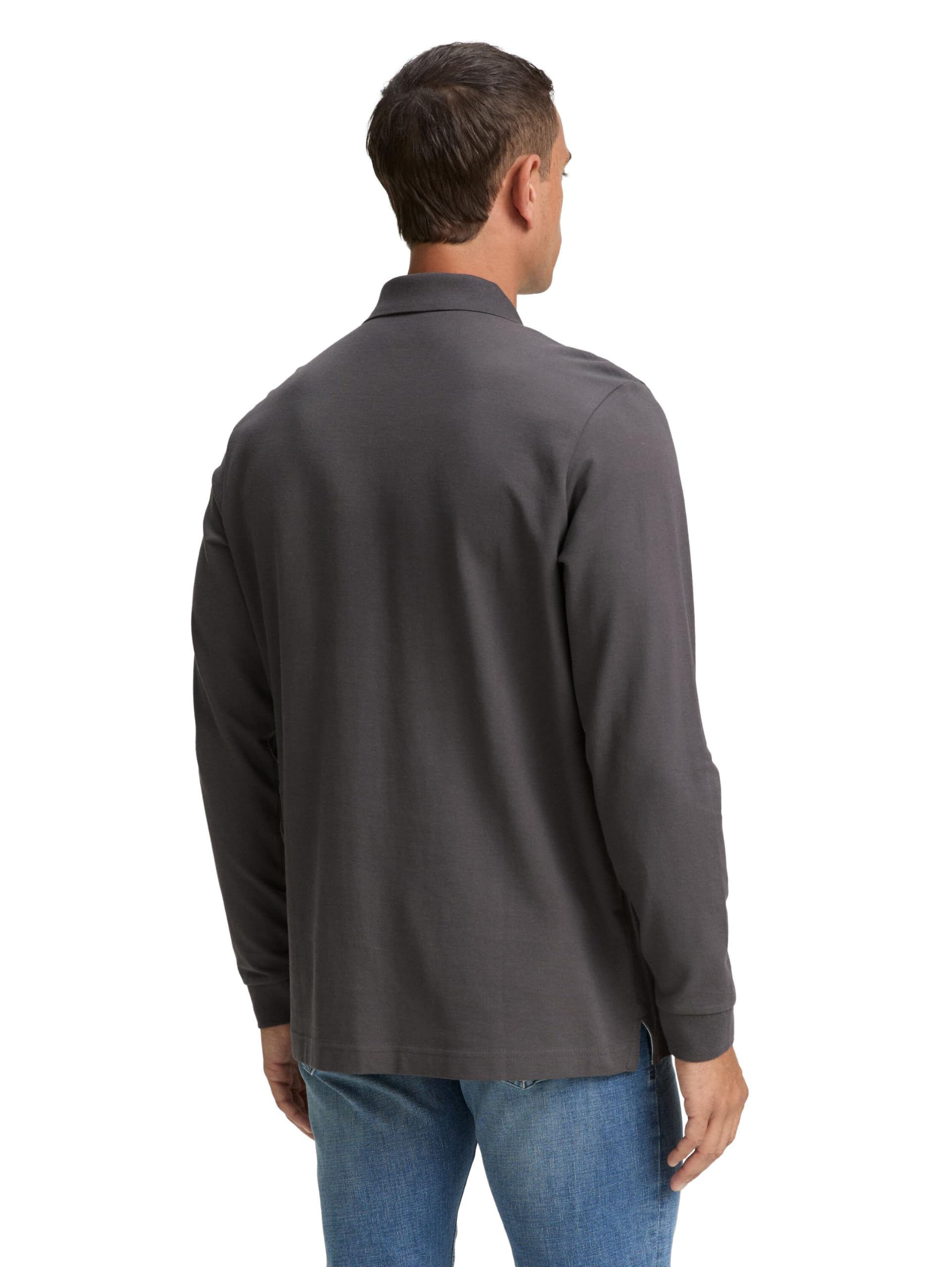 tom-tailor-herren-longsleeve-basic-piqu-poloshirt image 3