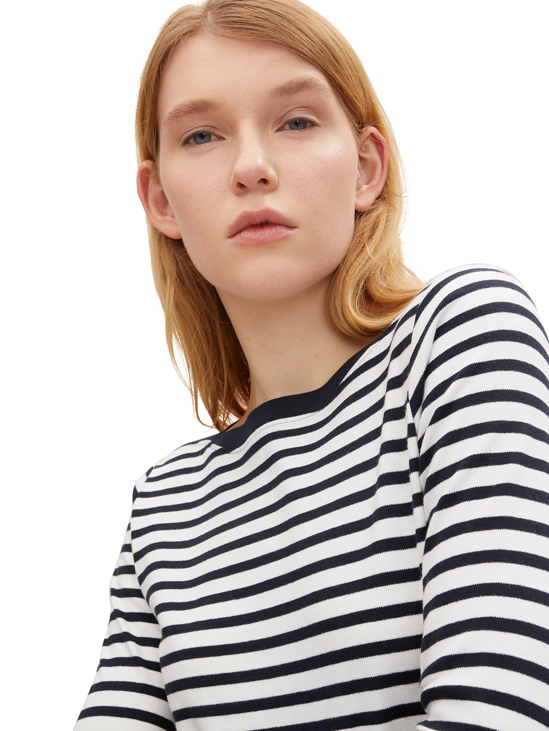 tom-tailor-denim-damen-longsleeve-mit-streifen-aus-bio-baumwolle image 6