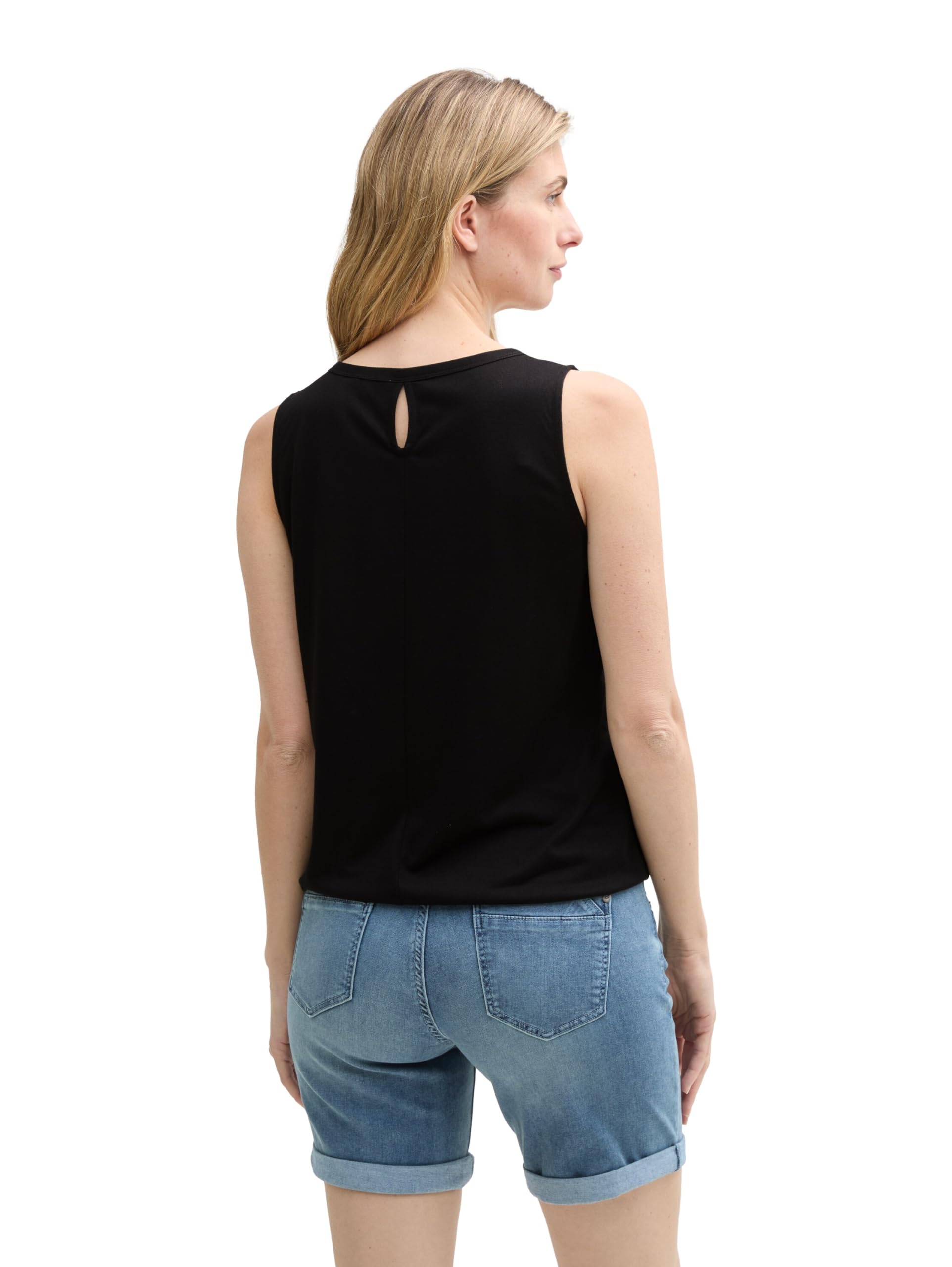 tom-tailor-damen-ajour-top-im-material-mix image 2