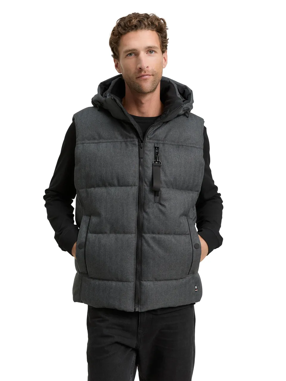 tom-tailor-herren-puffer-weste-mit-abnehmbarer-kapuze image 1