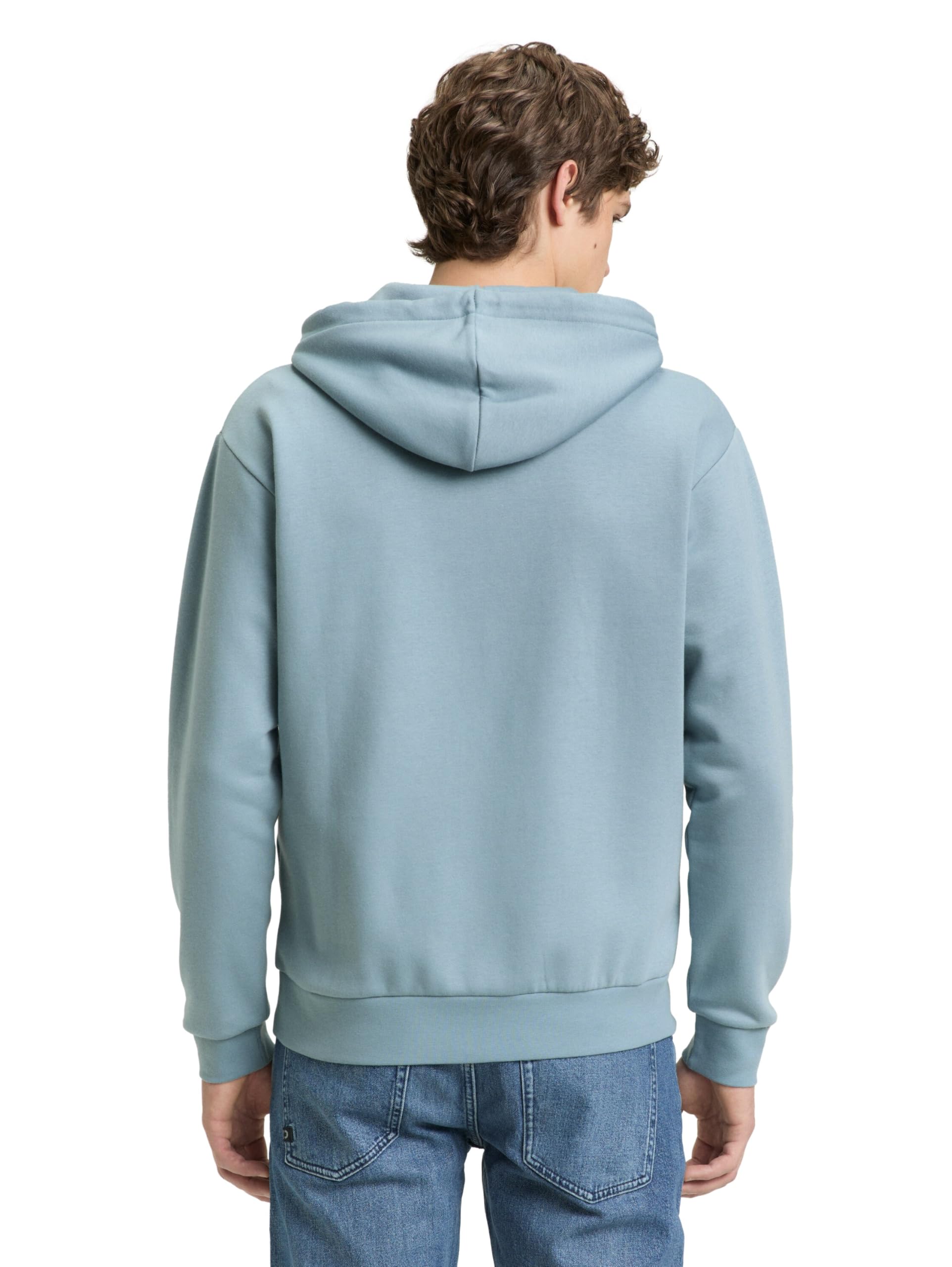 tom-tailor-denim-hoodie-sweatjacke-herren-mit-logo-print image 3