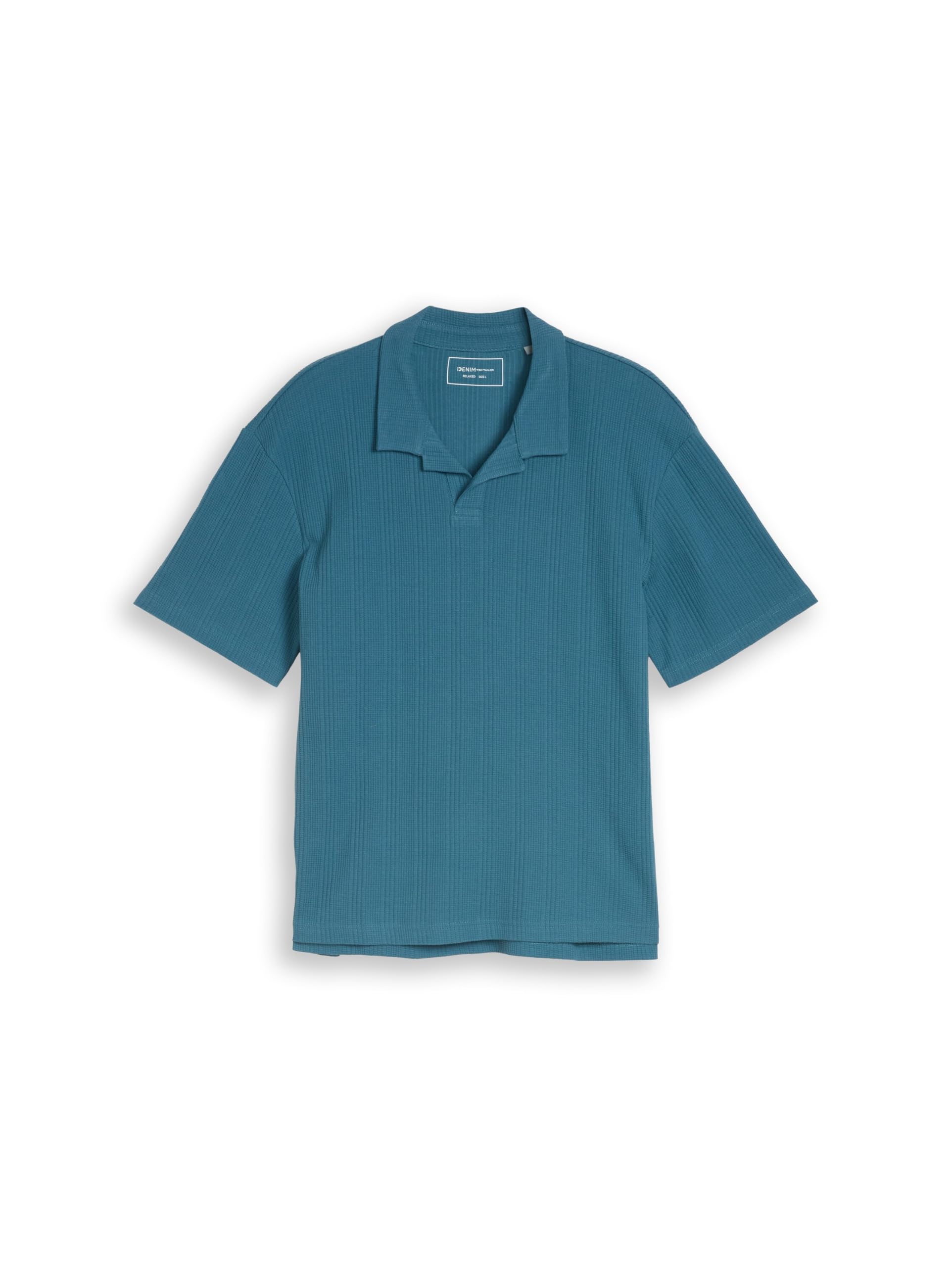 tom-tailor-denim-1051357-herren-relaxed-fit-poloshirt-mit-waffelstruktur image 5