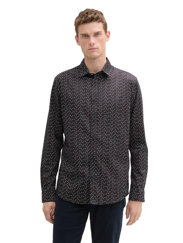 tom-tailor-1043804-herren-fitted-hemd-mit-stretch image 1