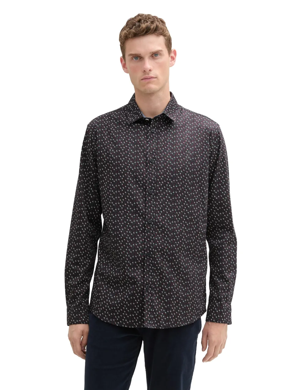 tom-tailor-1043804-herren-fitted-hemd-mit-stretch image 1