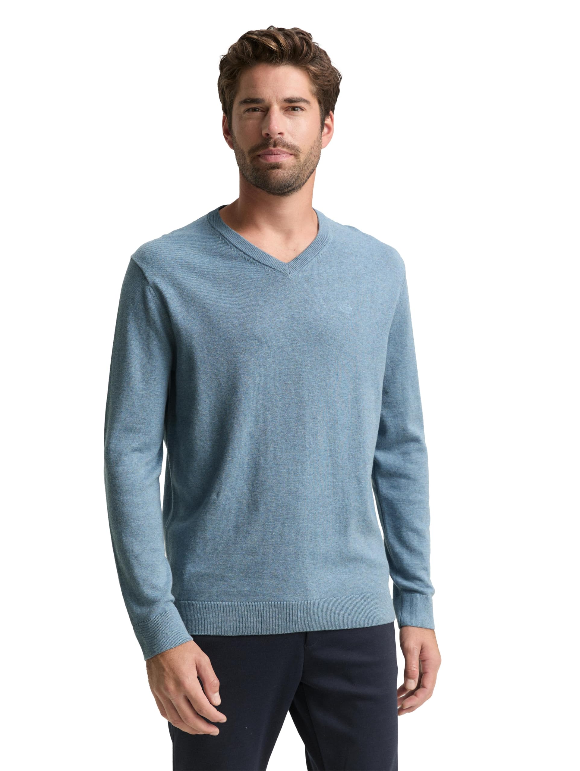 tom-tailor-1039811-herren-strickpullover-mit-v-ausschnitt image 1