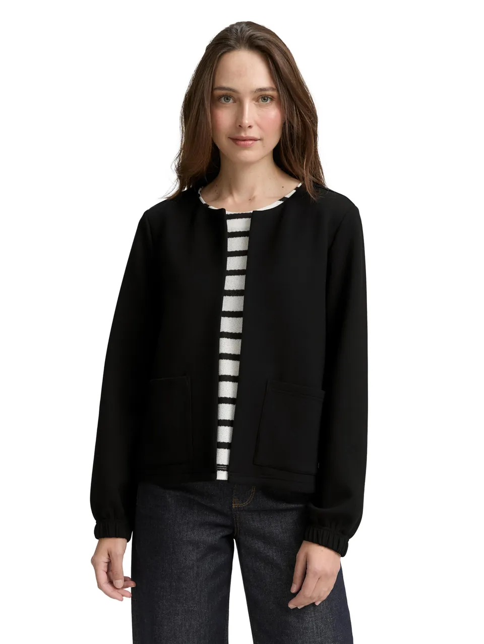 tom-tailor-damen-1047718-sweatjacke-aus-scuba-1er-pack image 1