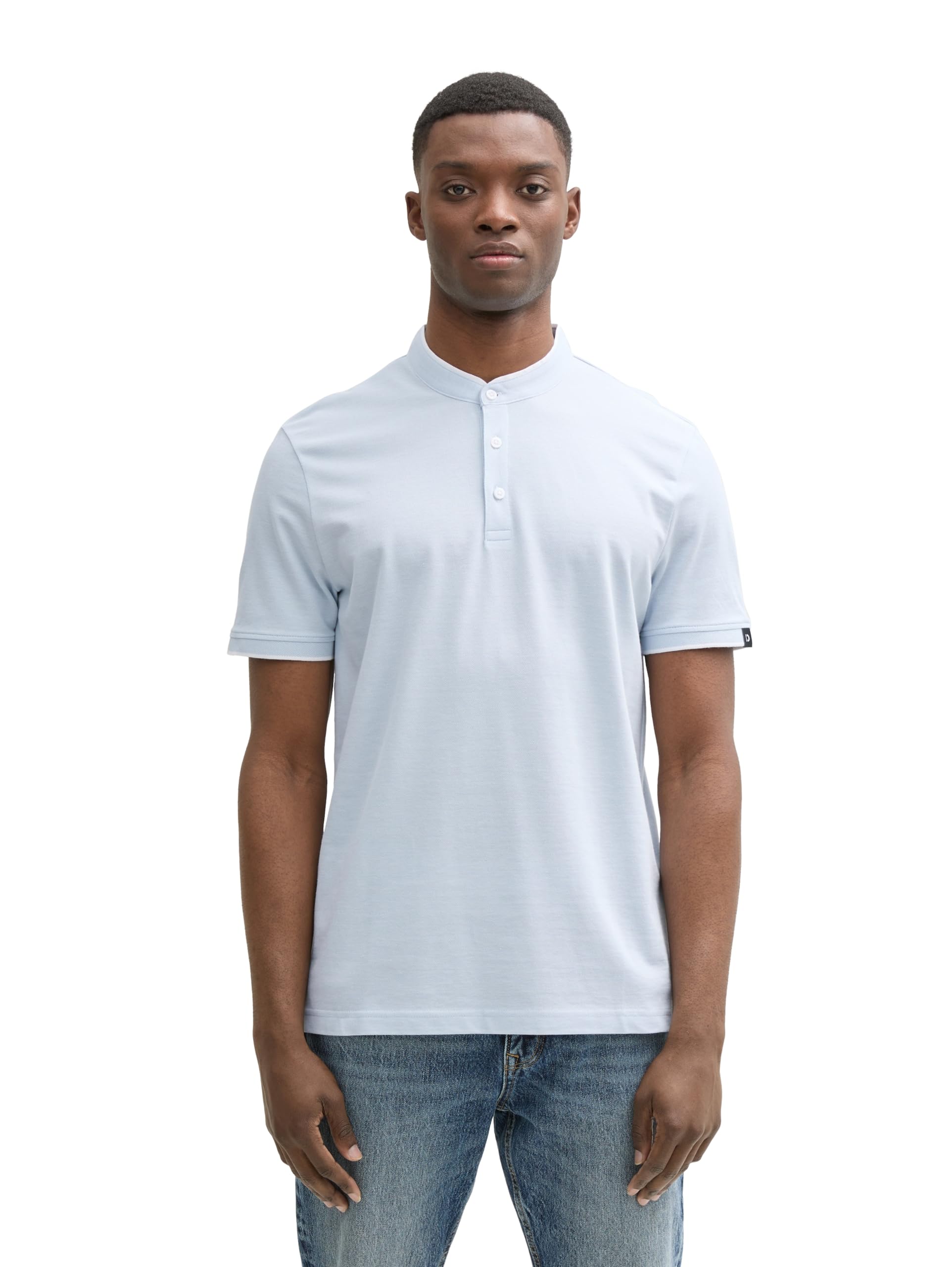 tom-tailor-denim-herren-piqu-poloshirt-mit-stehkragen image 7