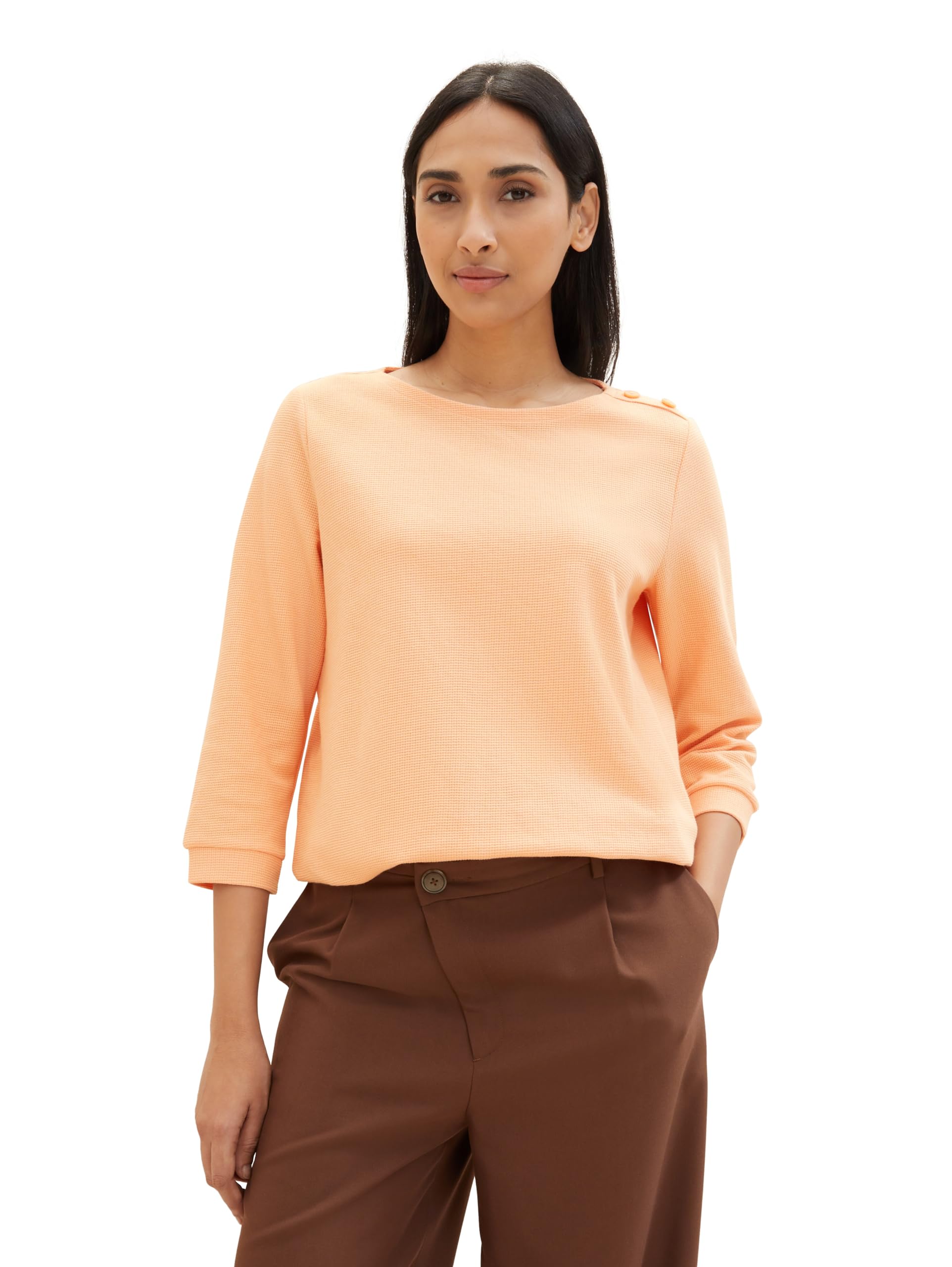 tom-tailor-damen-longsleeve-mit-schleifen-detail-am-saum image 7