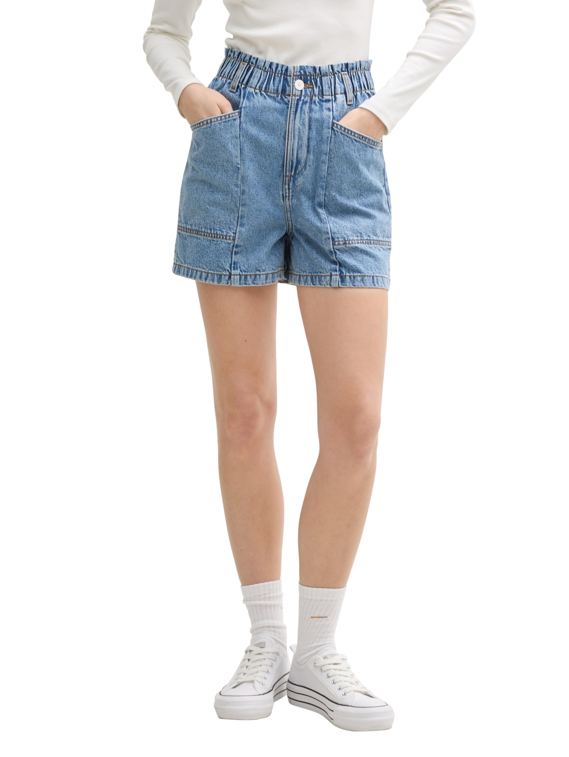 tom-tailor-denim-damen-paperbag-jeans-shorts image 7