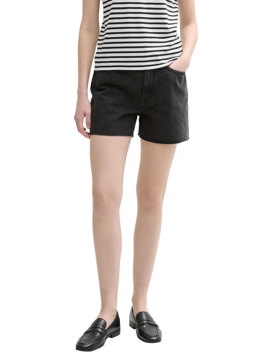 tom-tailor-denim-damen-mom-fit-jeans-shorts-hoher-tragekomfort-1er-pack image 1
