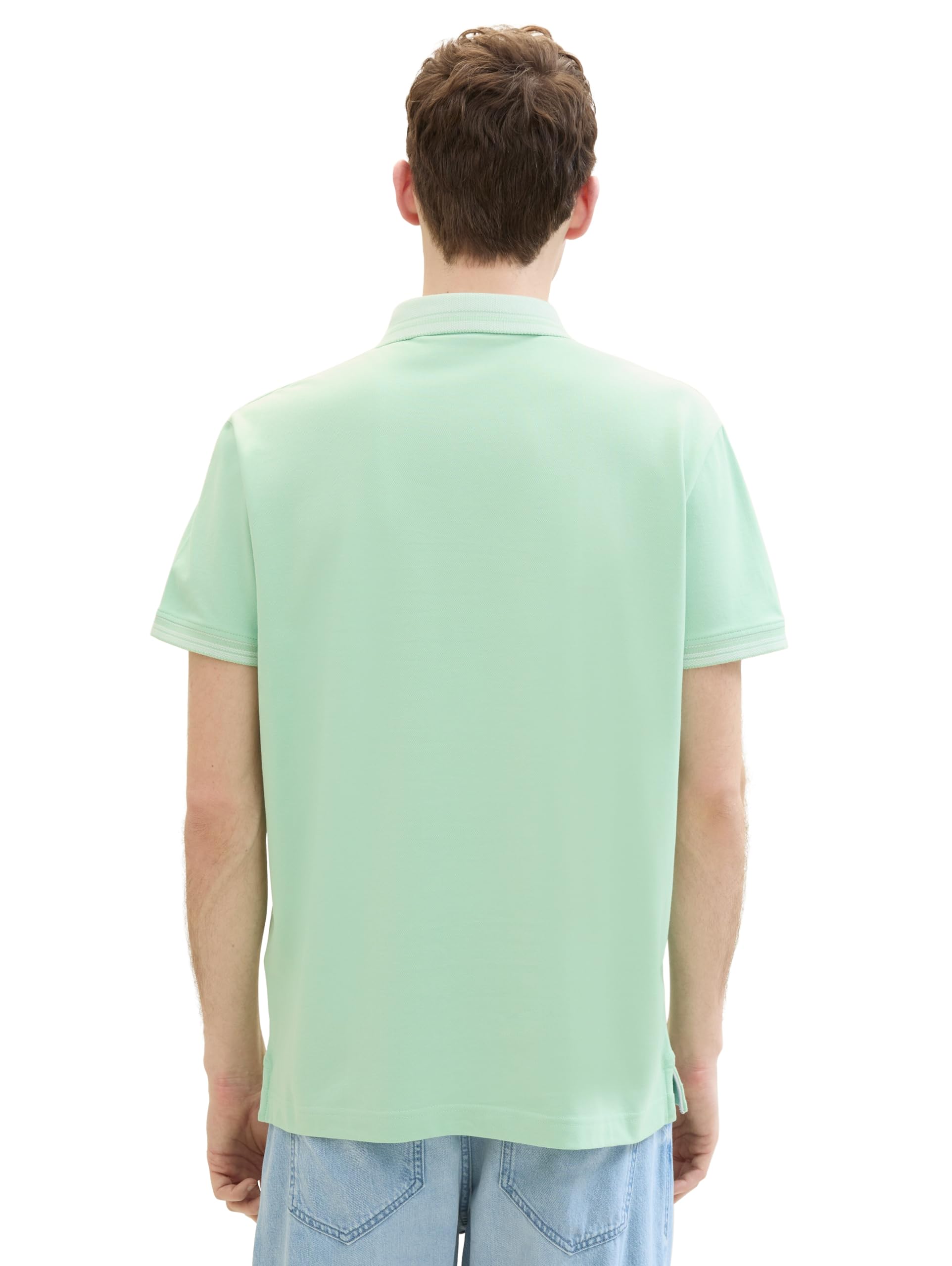 tom-tailor-herren-basic-piqu-poloshirt-mit-logo-print image 3