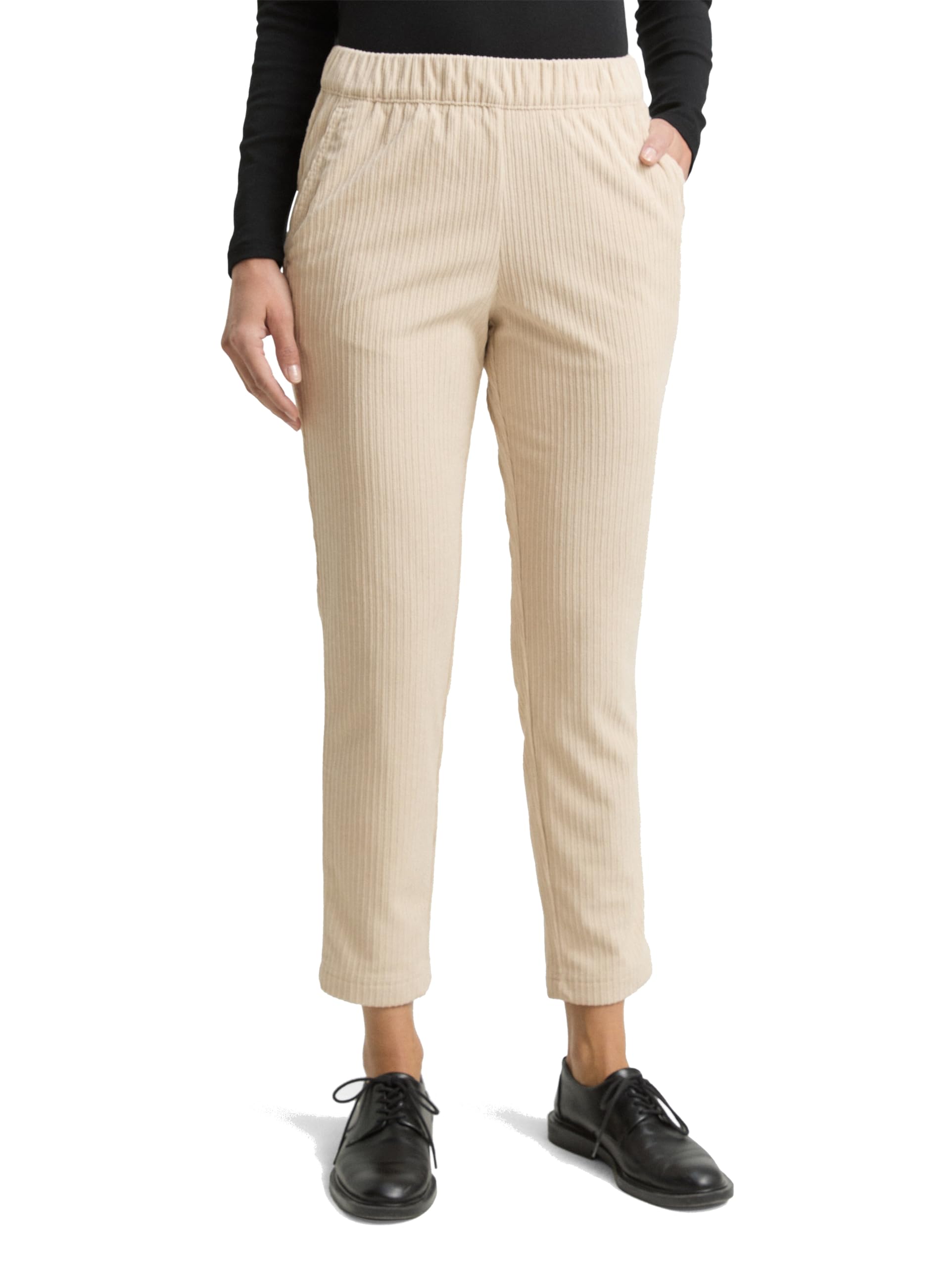 tom-tailor-damen-loose-slim-cordhose-lockere-passform-mit-schmalem-bein-kurz-ber image 6