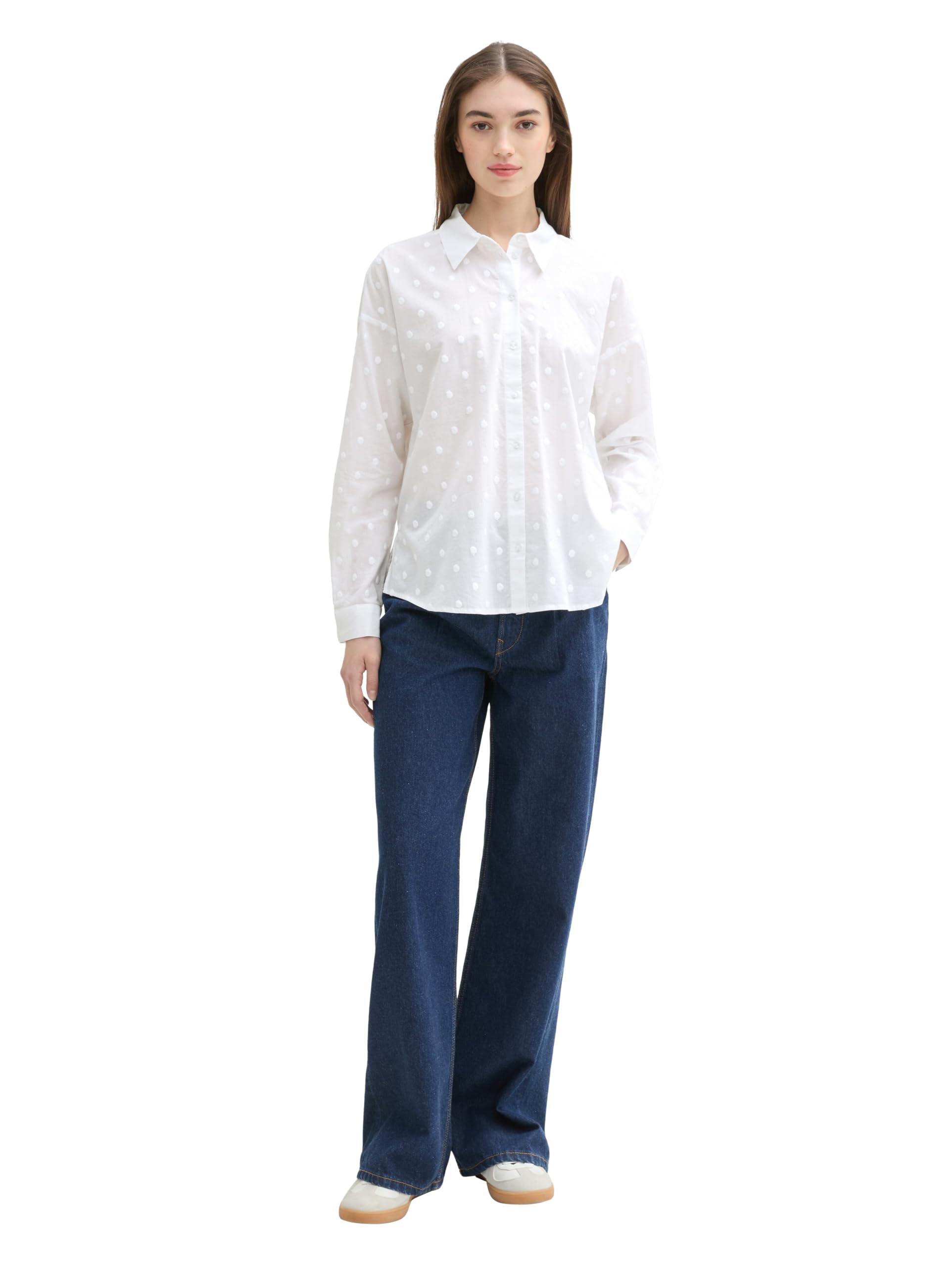 tom-tailor-denim-damen-bluse-p-nktchen-muster image 2