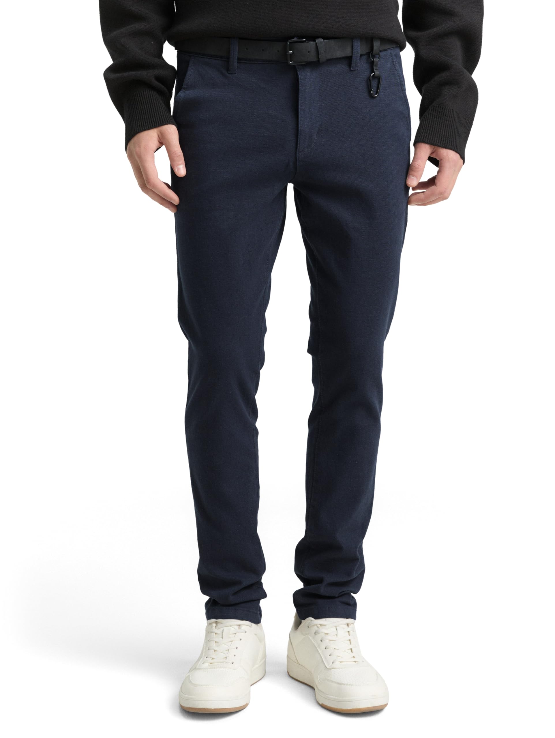 tom-tailor-denim-straight-fit-chino-herren-mit-g-rtel image 1