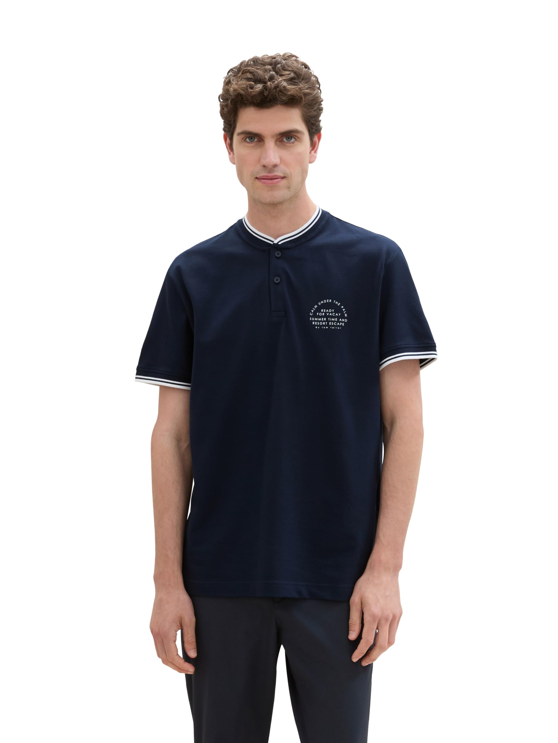 tom-tailor-herren-basic-piqu-poloshirt-stehkragen image 2