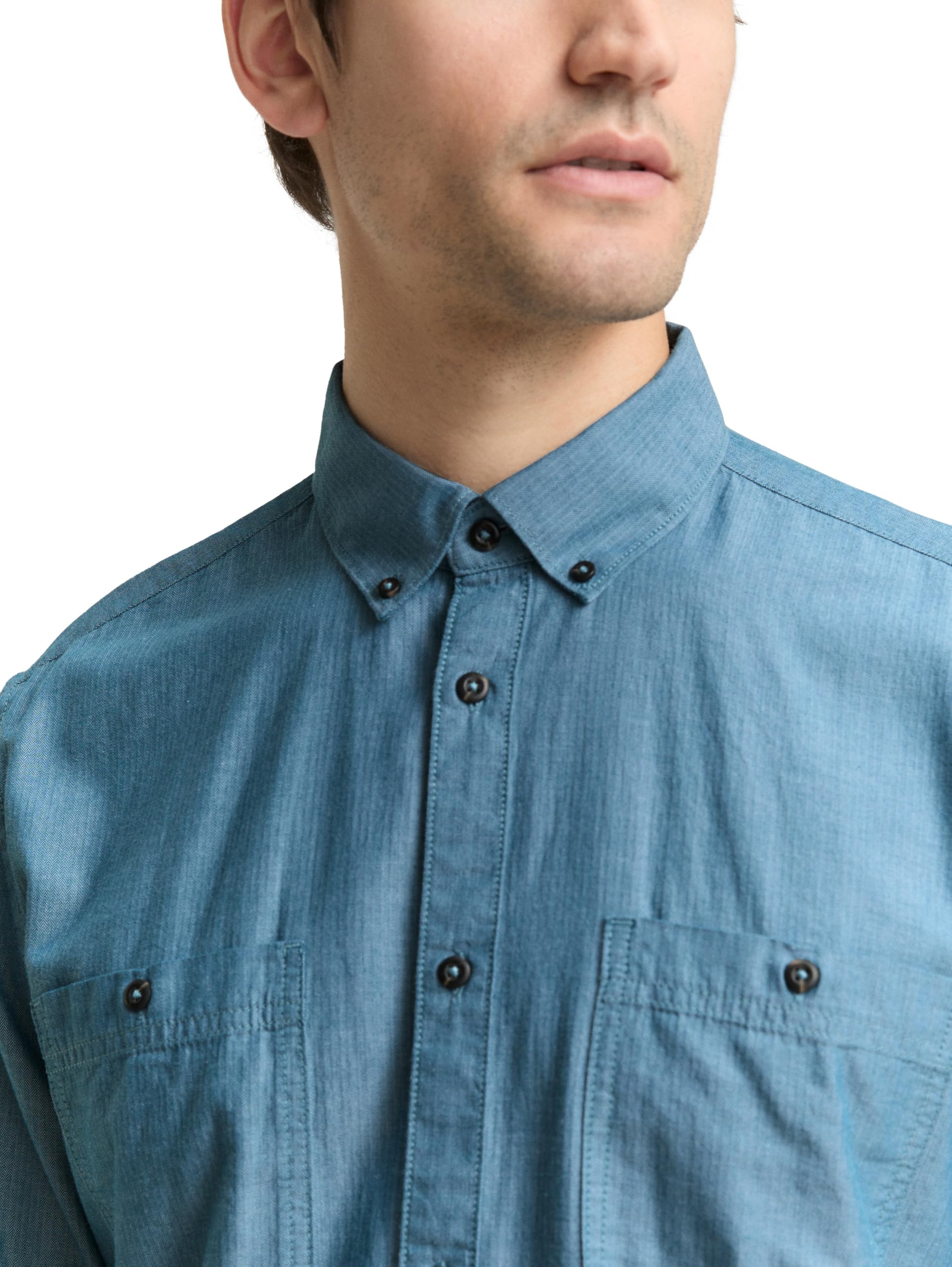 tom-tailor-1048445-herren-regular-fit-hemd-fischgr-tmuster-1er-pack image 4
