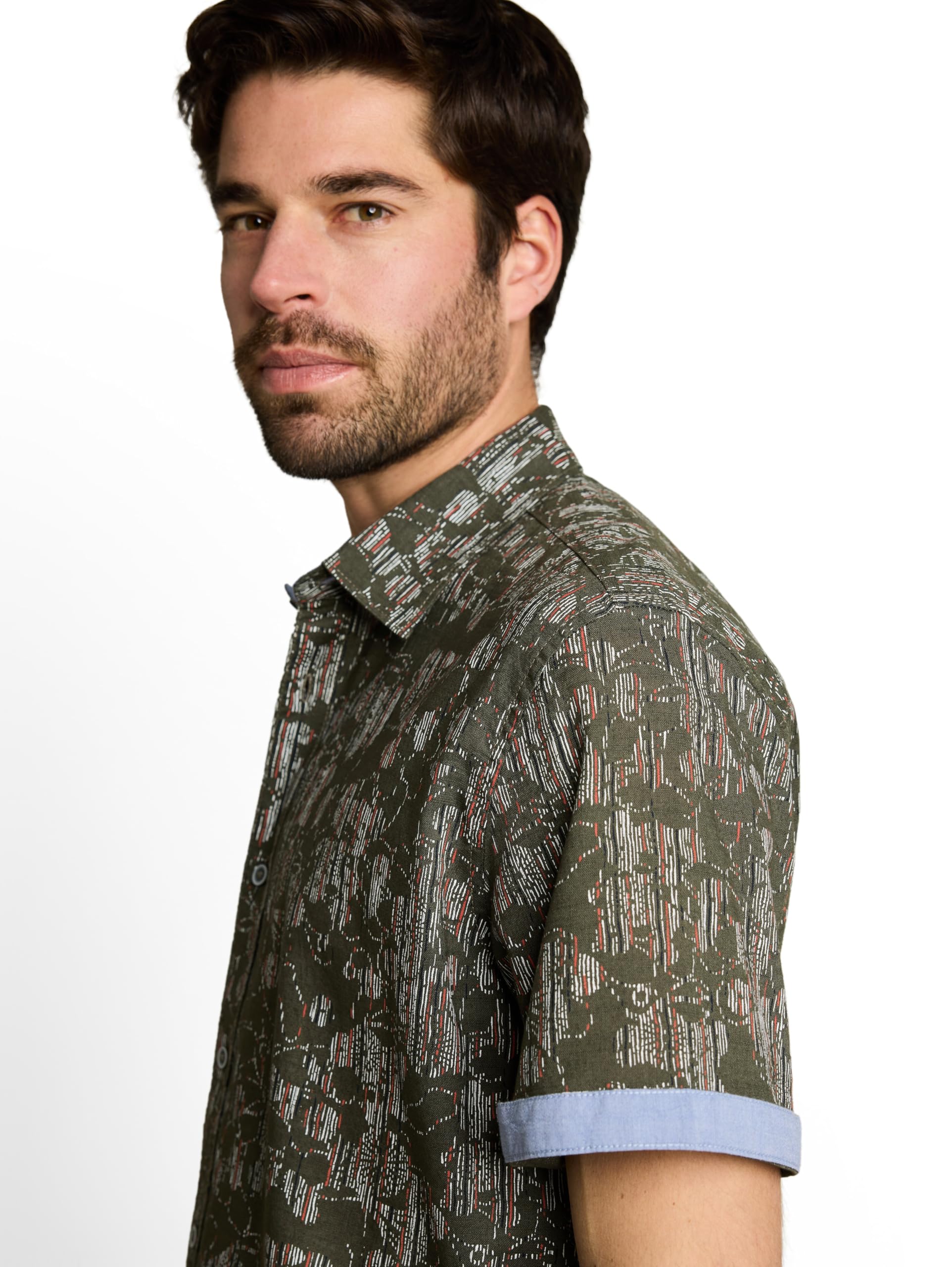 tom-tailor-herren-1050944-regular-fit-kurzarmhemd-mit-muster image 4