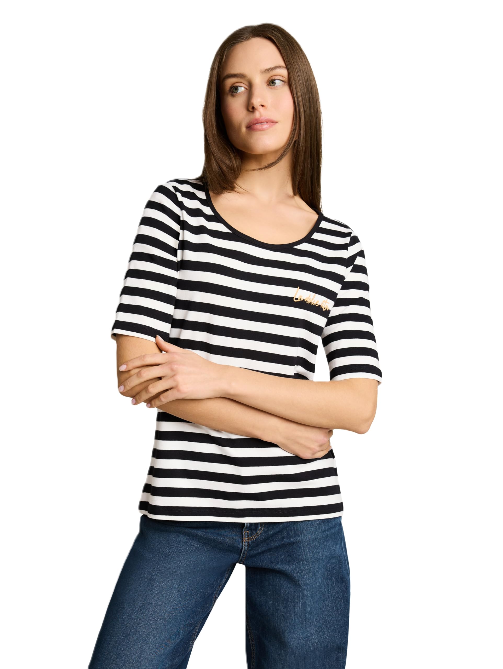tom-tailor-damen-t-shirt-mit-stickerei-modell-1051218 image 1