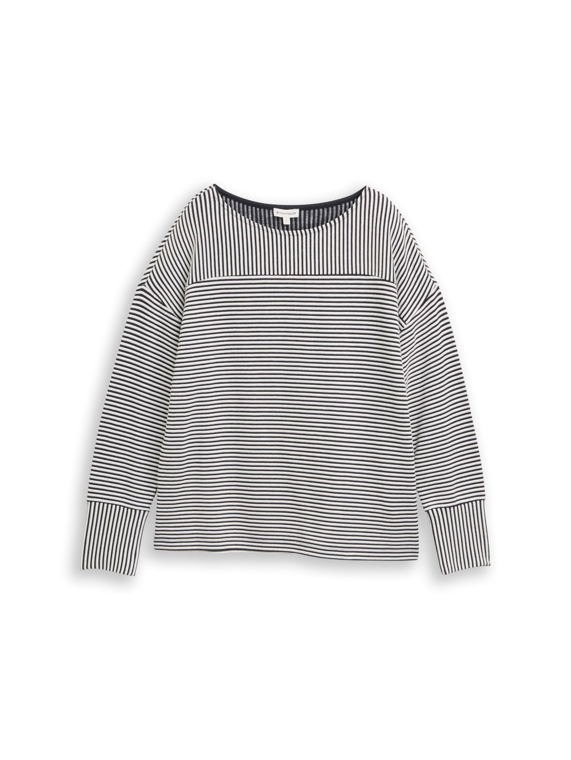 tom-tailor-damen-1048496-sweatshirt-mit-ottoman-struktur image 3