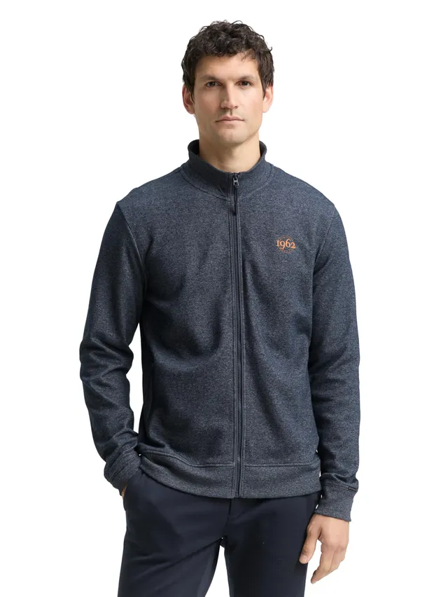 tom-tailor-1049523-herren-sweatjacke-in-melange-optik image 1