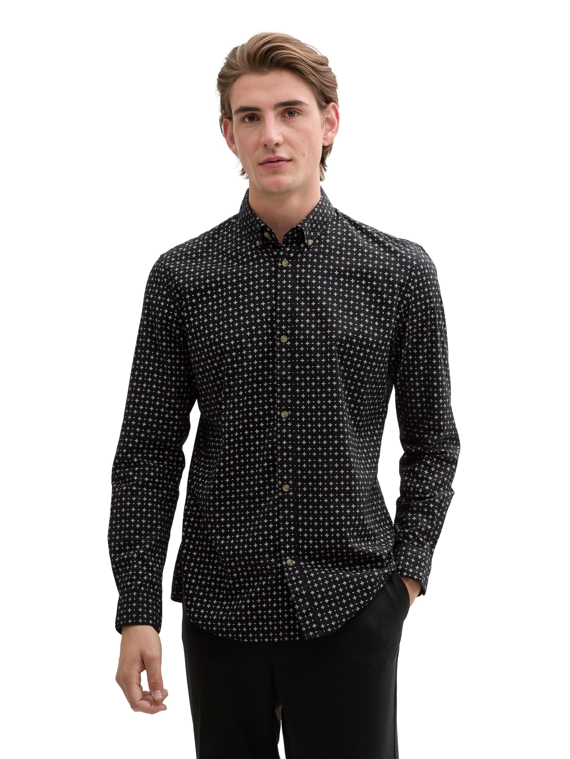 tom-tailor-denim-herren-hemd-fitted-printed-slim-fit image 8