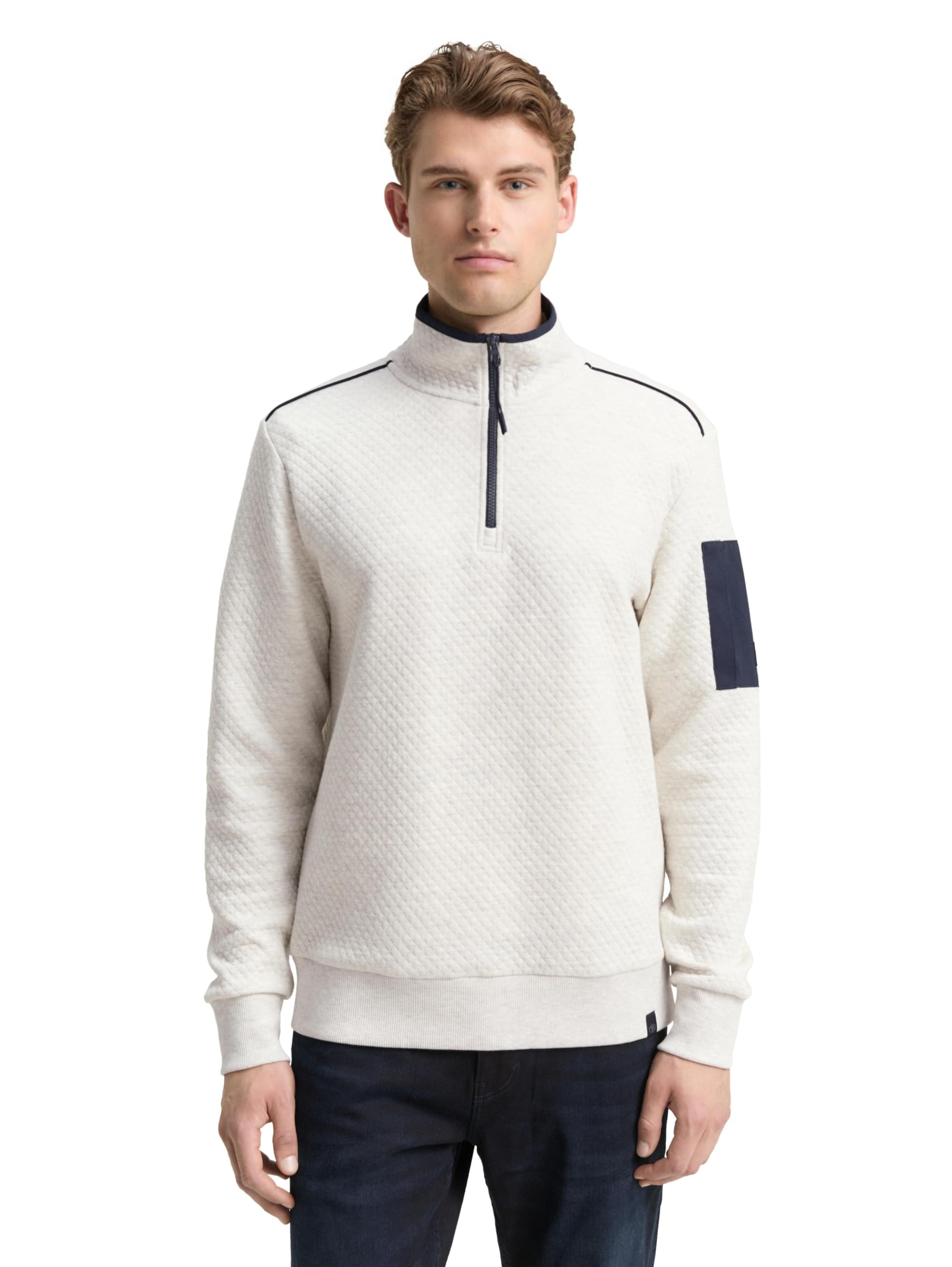 tom-tailor-herren-troyer-sweatshirt-mit-rmeltasche image 8