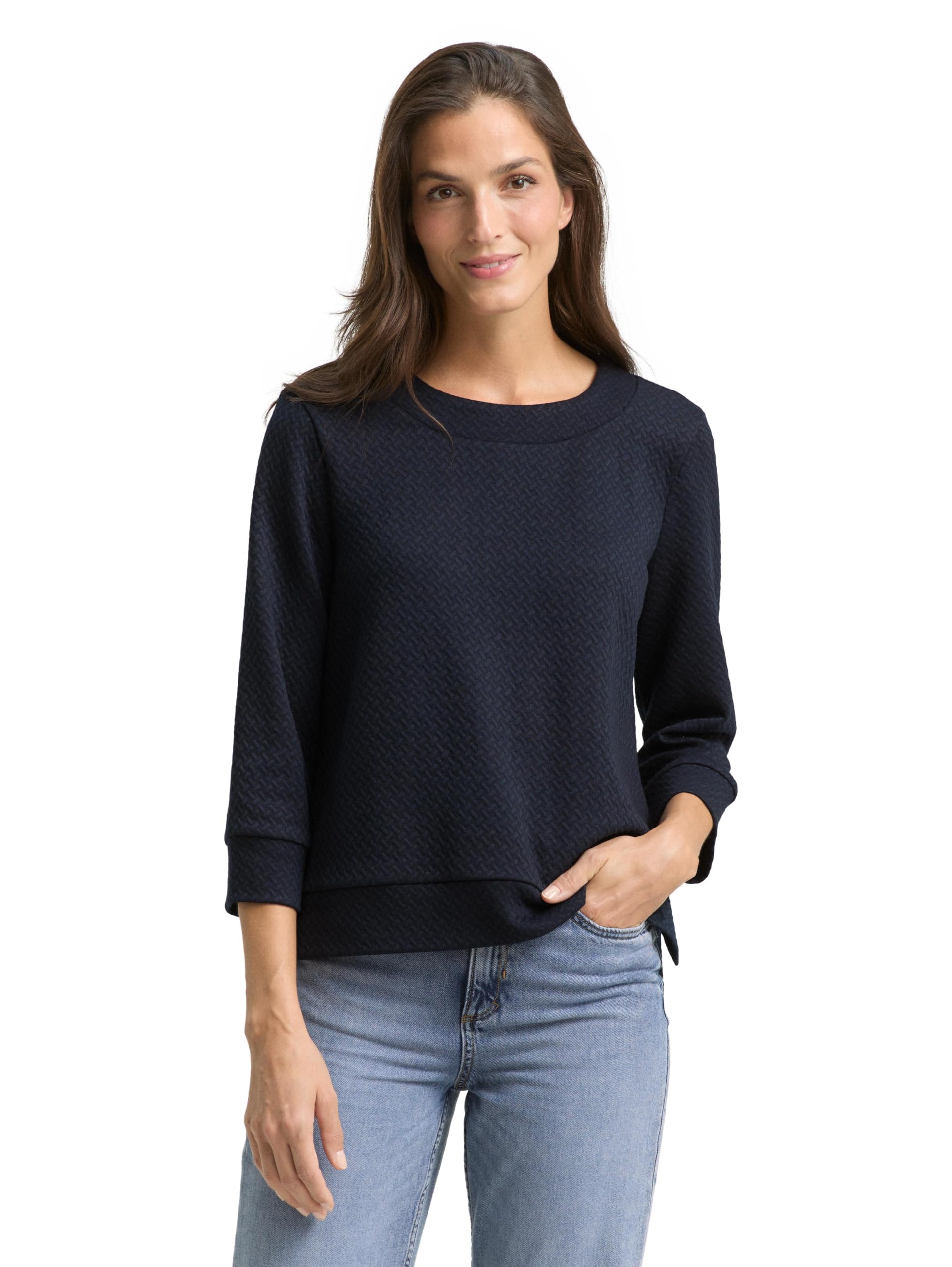 tom-tailor-damen-1049016-boxy-fit-sweatshirt-mit-7-8-arm image 7