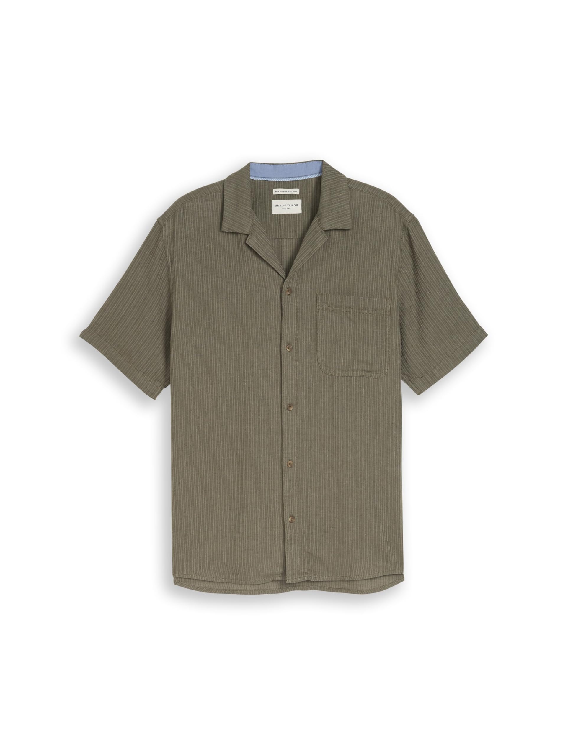 tom-tailor-regular-fit-hemd-mit-leinen-herren image 4