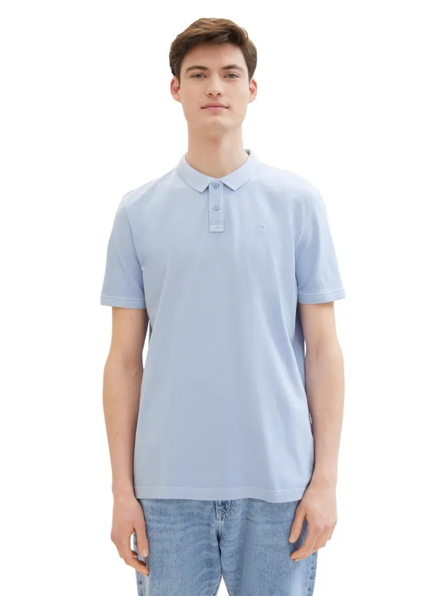 tom-tailor-denim-herren-poloshirt-im-washed-look-l-ssiges-freizeitshirt image 1