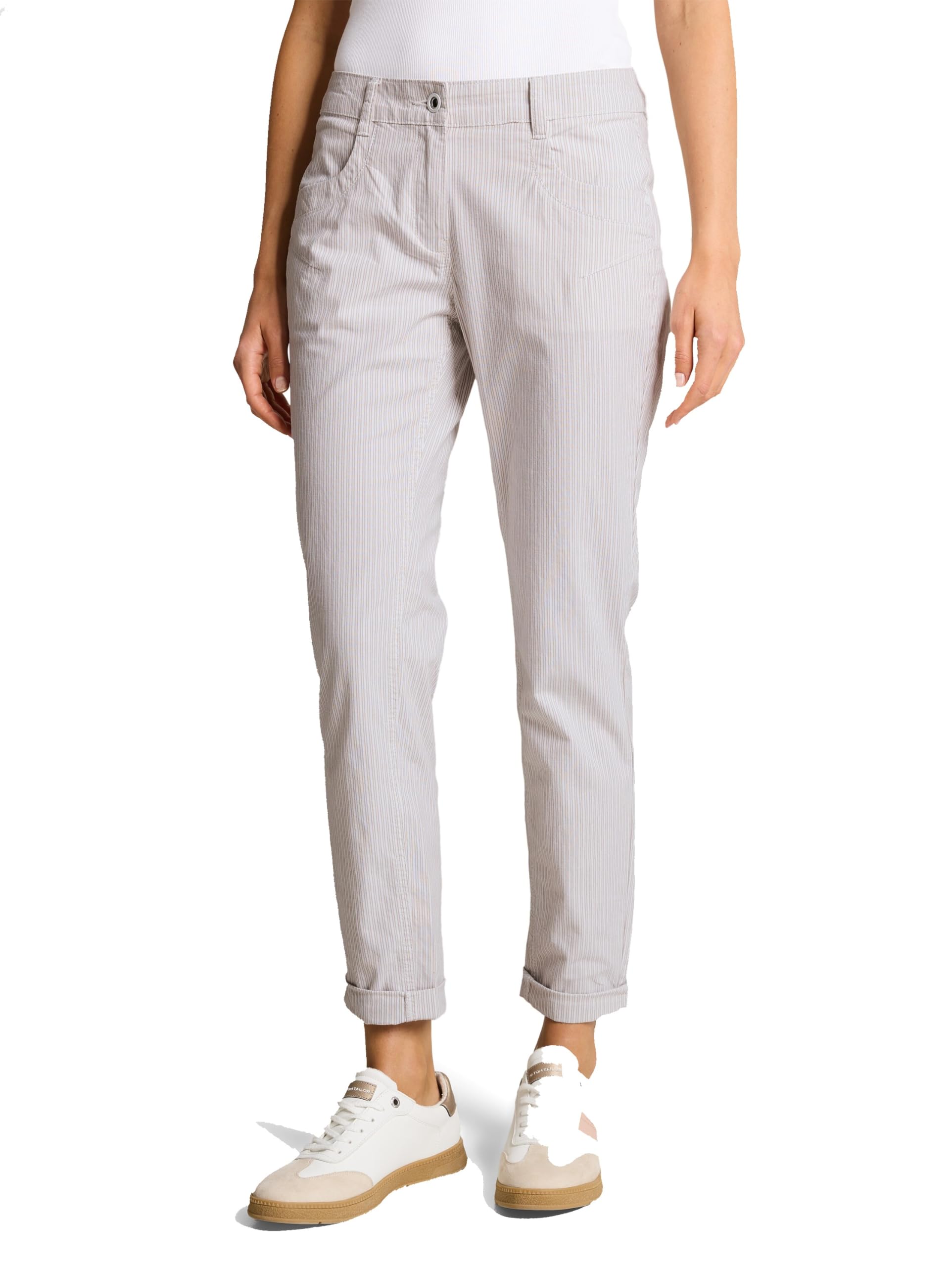tom-tailor-damen-tttapered-relaxed-stoffhose-mit-streifen image 1