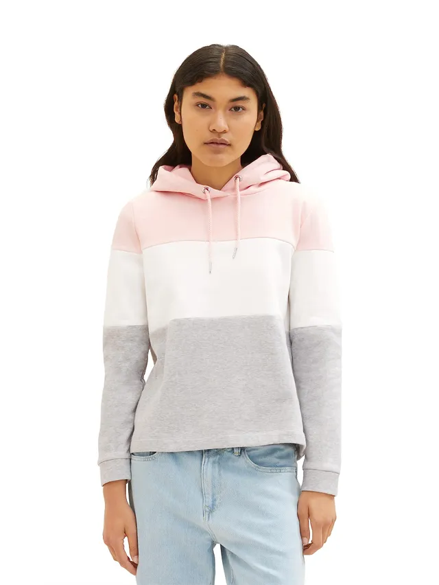 tom-tailor-denim-damen-1039807-colorblock-hoodie image 1