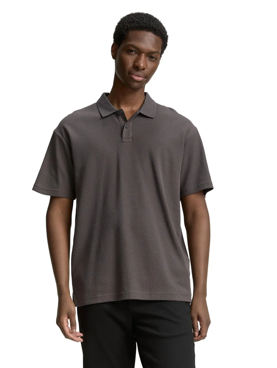 tom-tailor-denim-herren-relaxed-fit-poloshirt-mit-waffelstruktur image 1